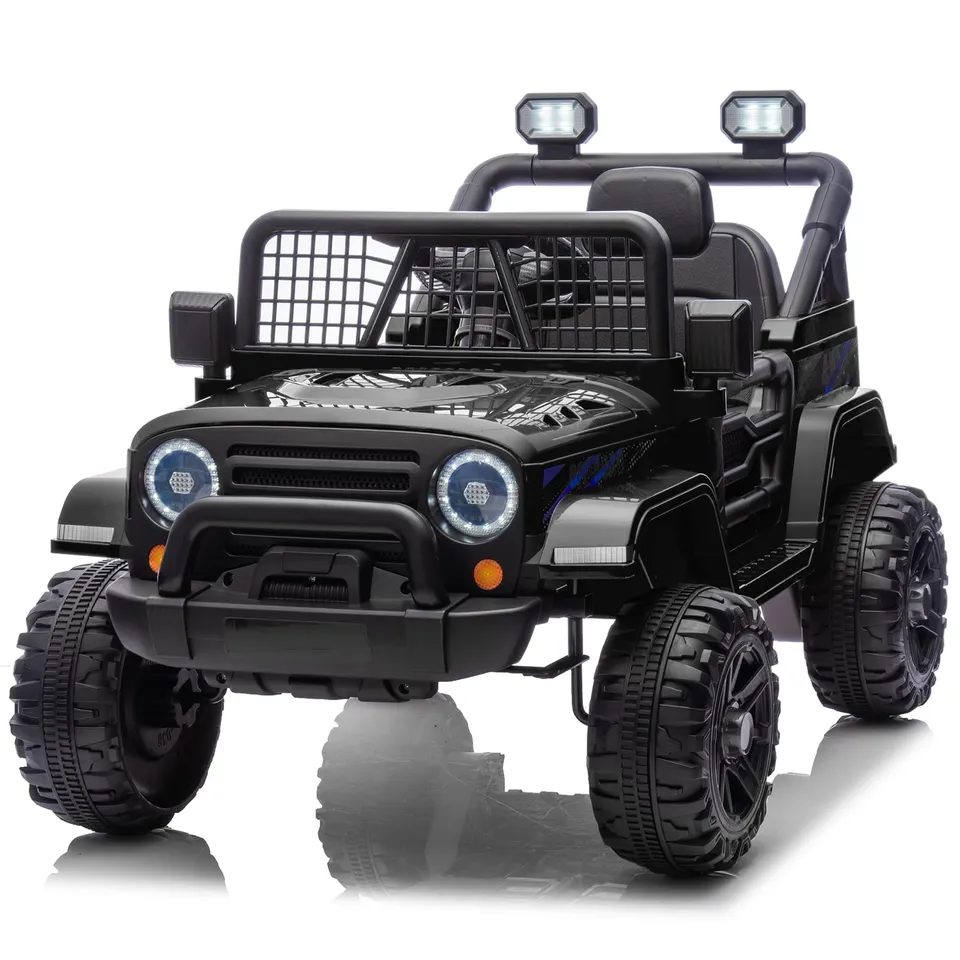 lalaho-elektroauto-kinder-12v-schwarz-mit-fernbedienung image 1