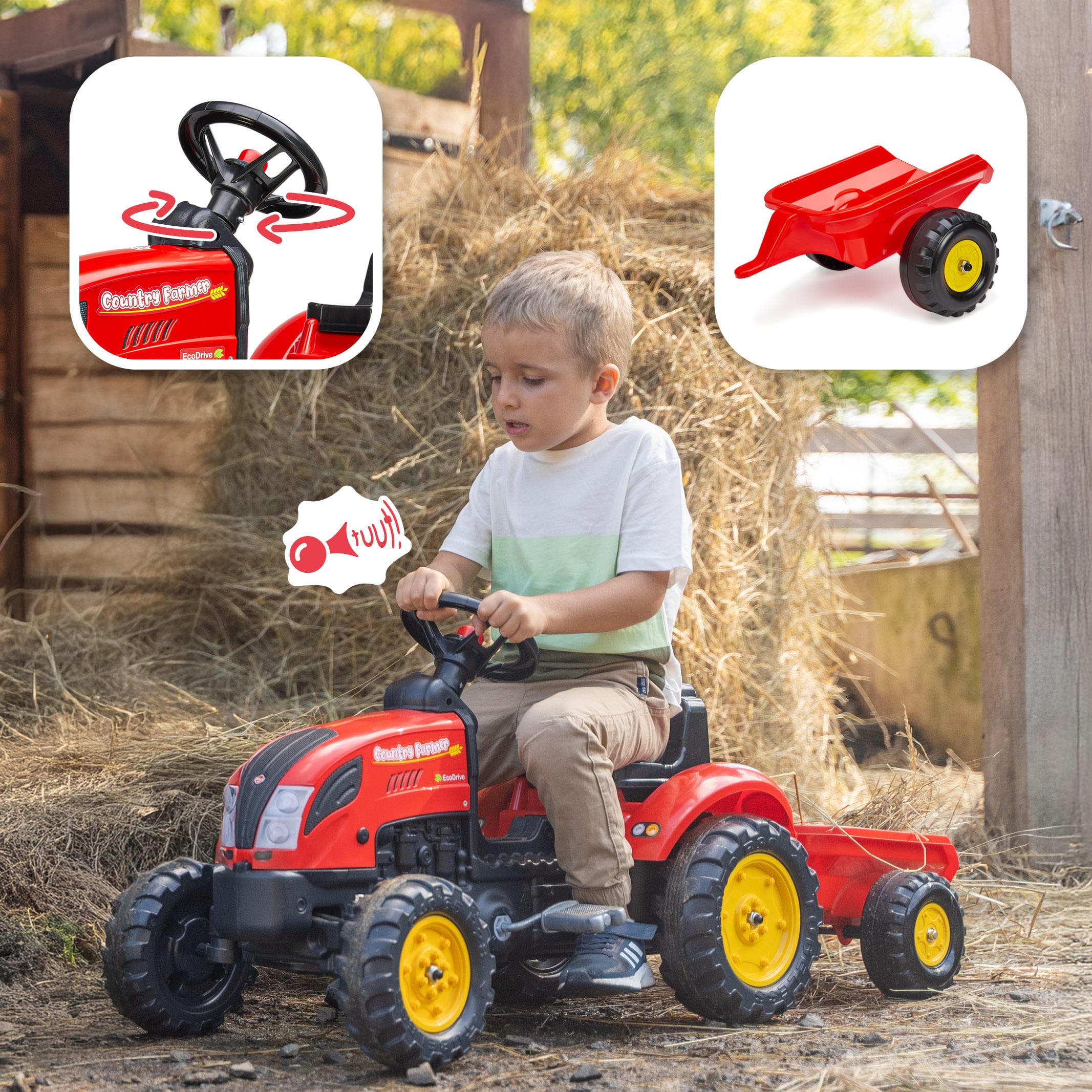 falk-country-farmer-trettraktor-mit-anh-nger-2-5-j image 3