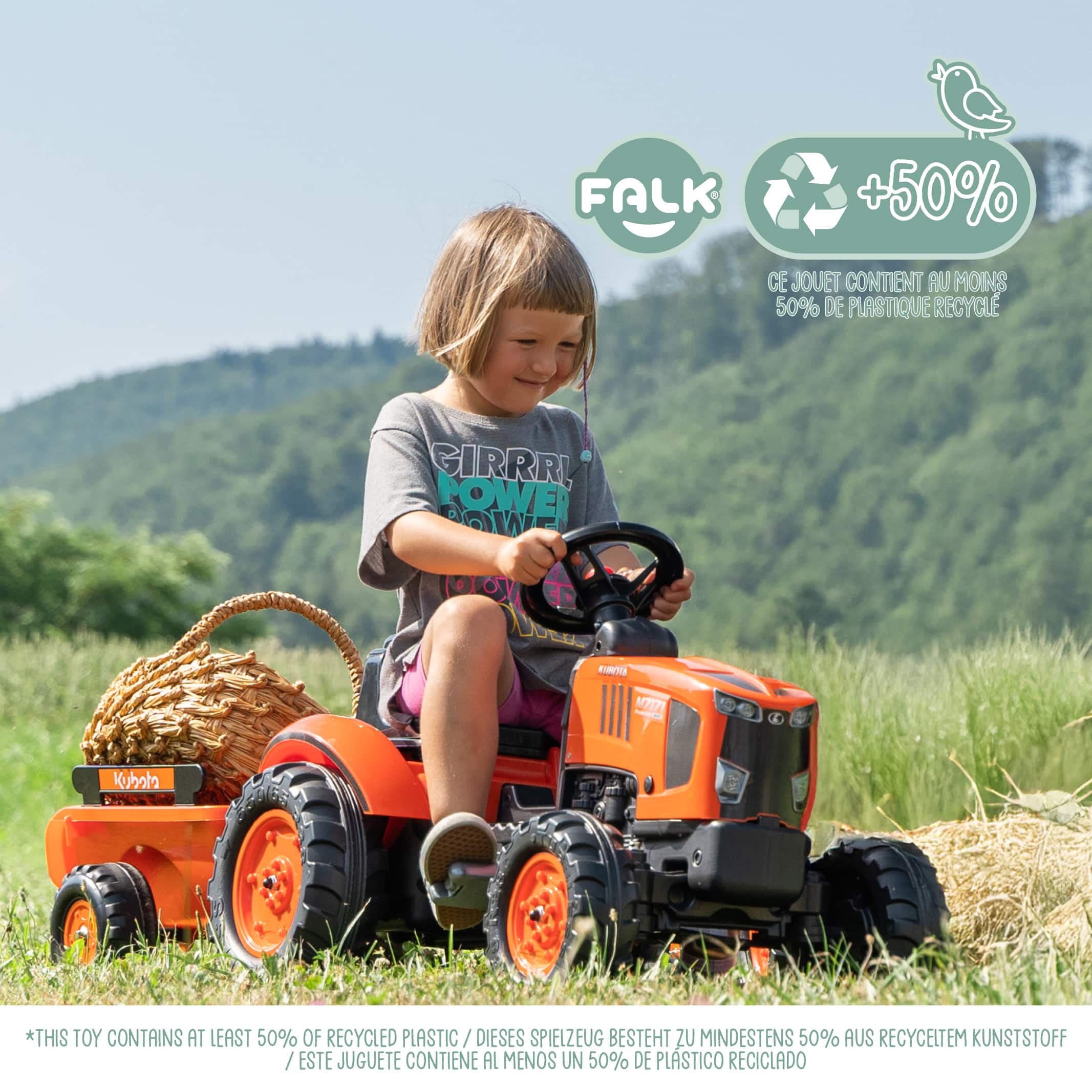 falk-kubota-m7171-trettraktor-mit-anh-nger-ab-2-jahren image 2