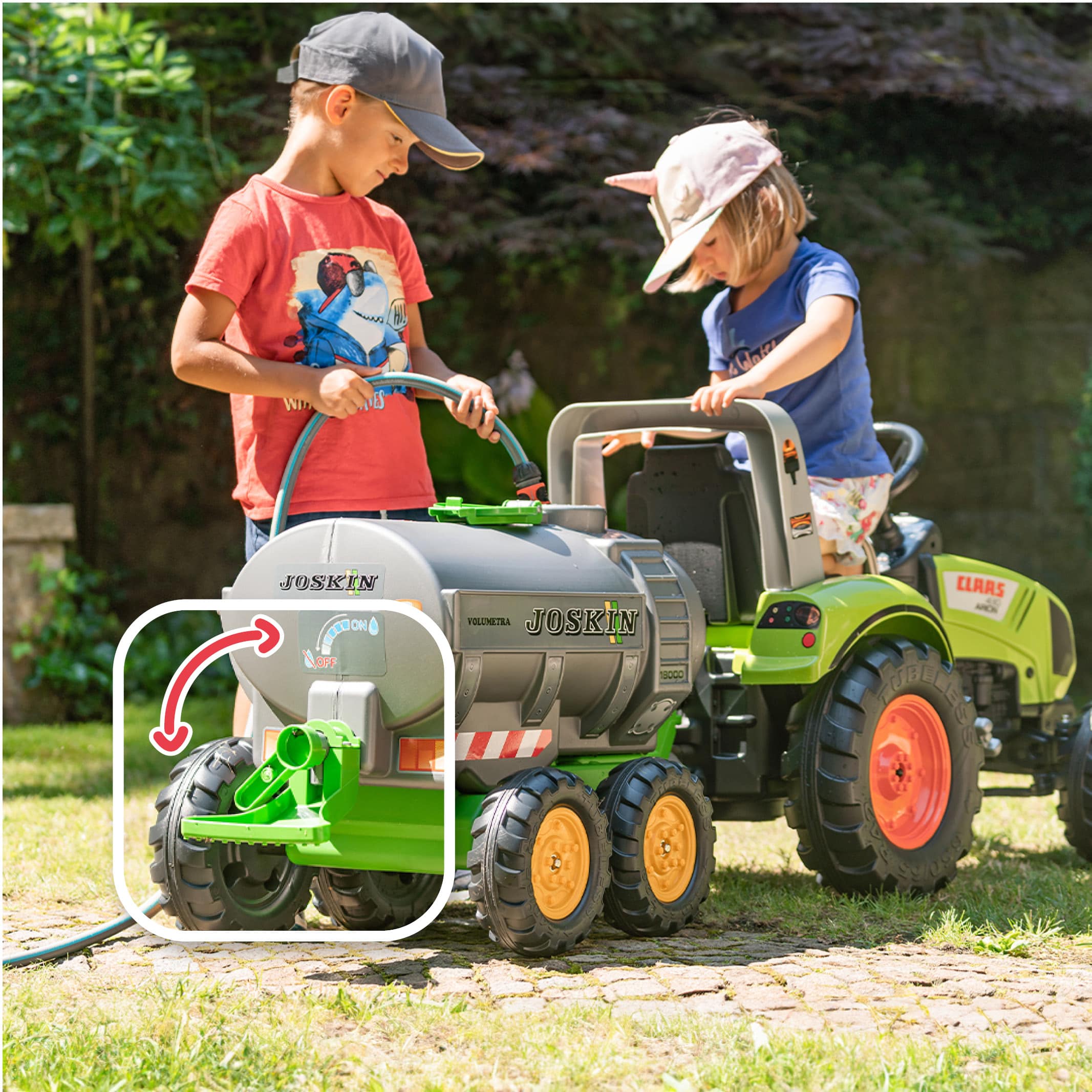falk-joskin-30l-wasserfass-trettraktor-anh-nger-mit-streuer image 3
