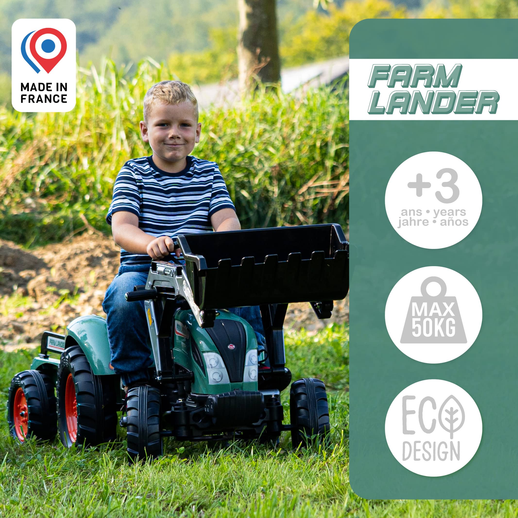 falk-farm-lander-tretbagger-trettraktor-mit-anh-nger-3-7-j image 4