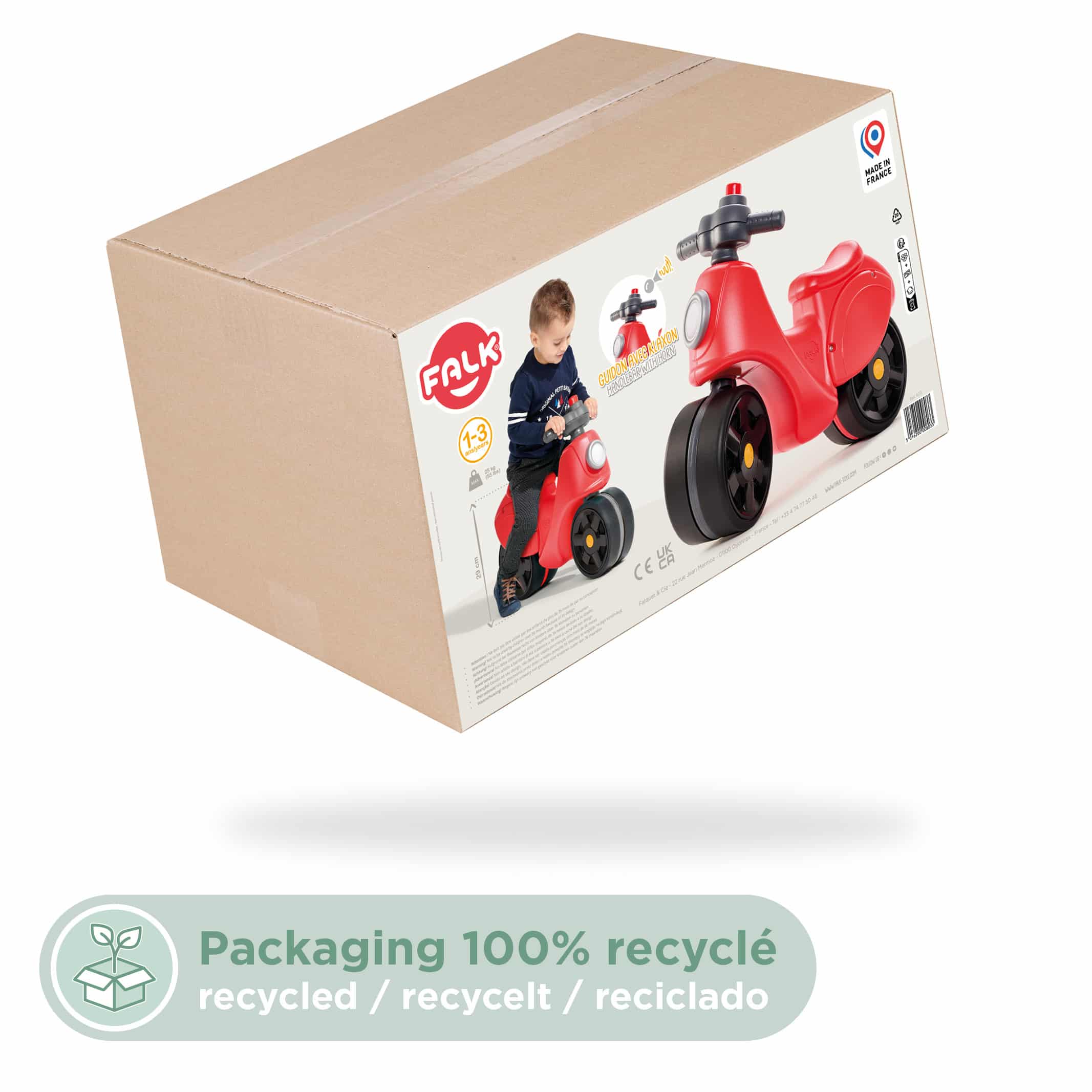 falk-motos-strada-laufler-roller-vintage-mit-hupe image 6