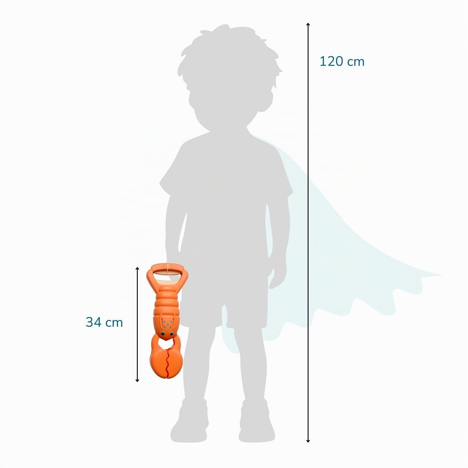 alldoro-outdoor-spielzeug-sandgreifer-hummer-orange-34-cm image 7