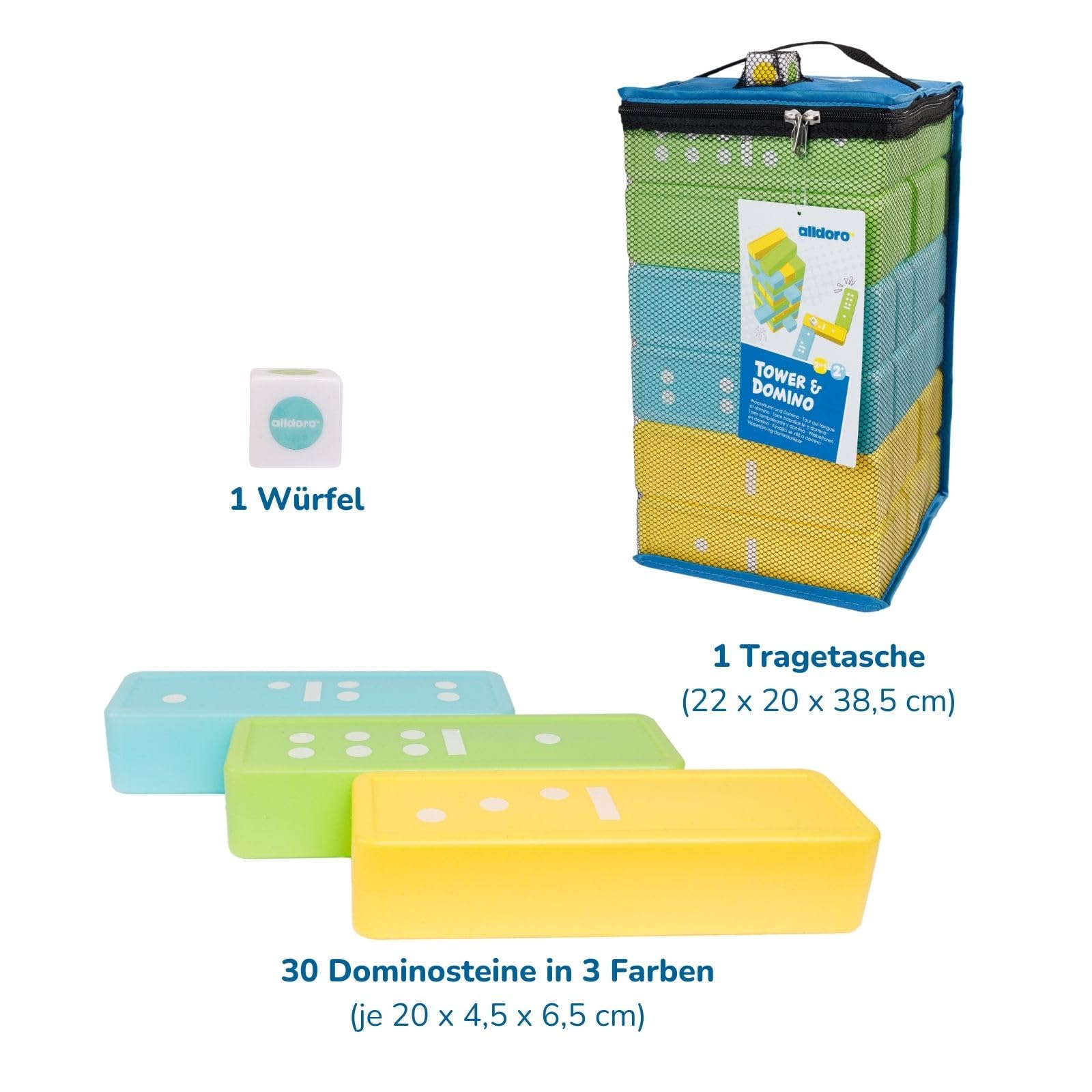 alldoro-xxl-wackelturm-domino-gesellschaftsspiel-jumbo-30-steine image 7