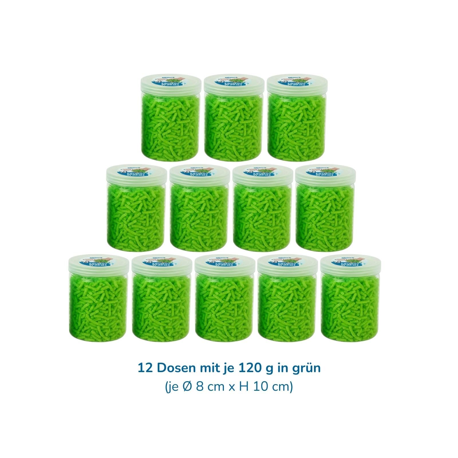 alldoro-squishy-worms-anti-stress-spielzeug-12er-set-gr-n-120-g image 6