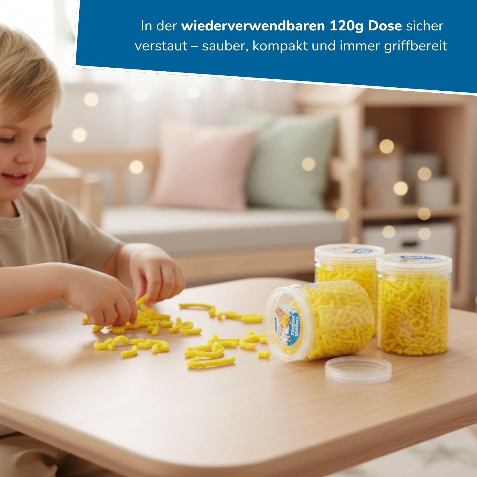 alldoro-squishy-worms-anti-stress-spielzeug-12er-set-gelb-120-g image 5