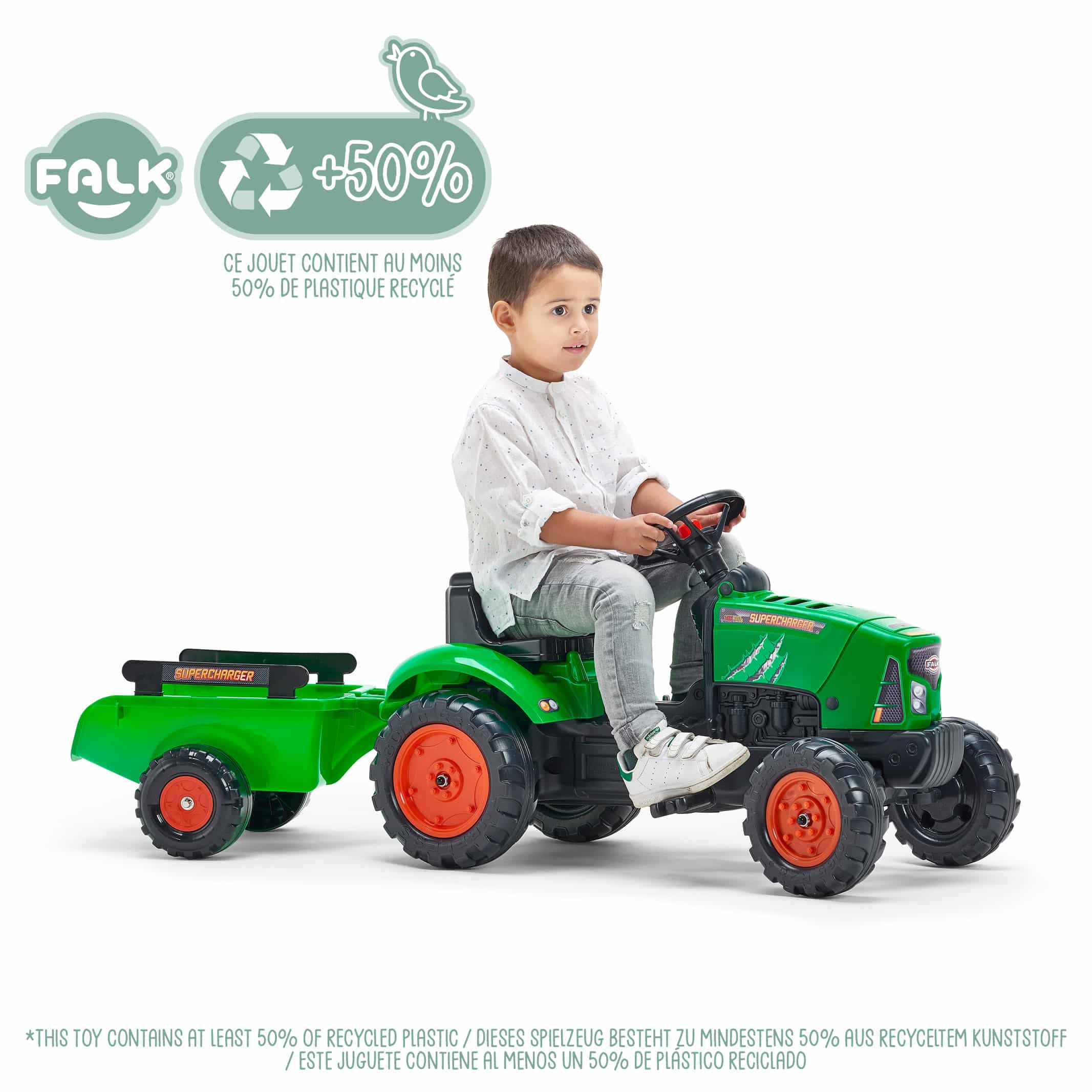 falk-tracteurs-supercharger-tret-traktor-mit-anh-nger image 2