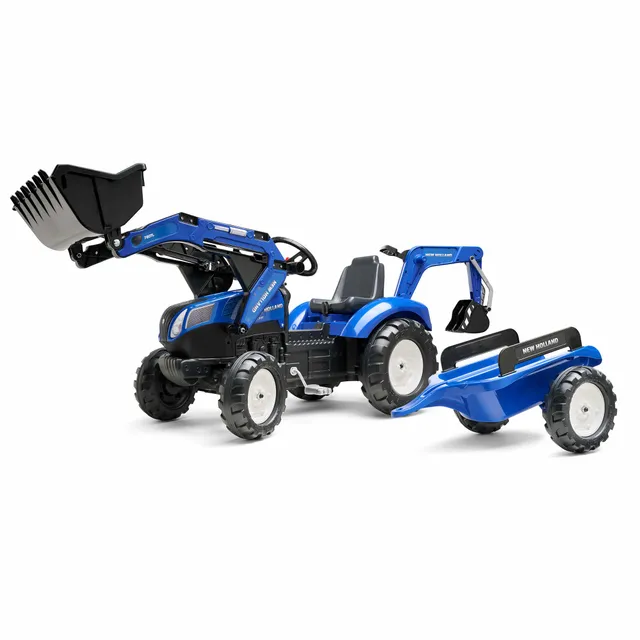 falk-new-holland-baggertraktor-mit-bagger-anh-nger-3-7-j image 1