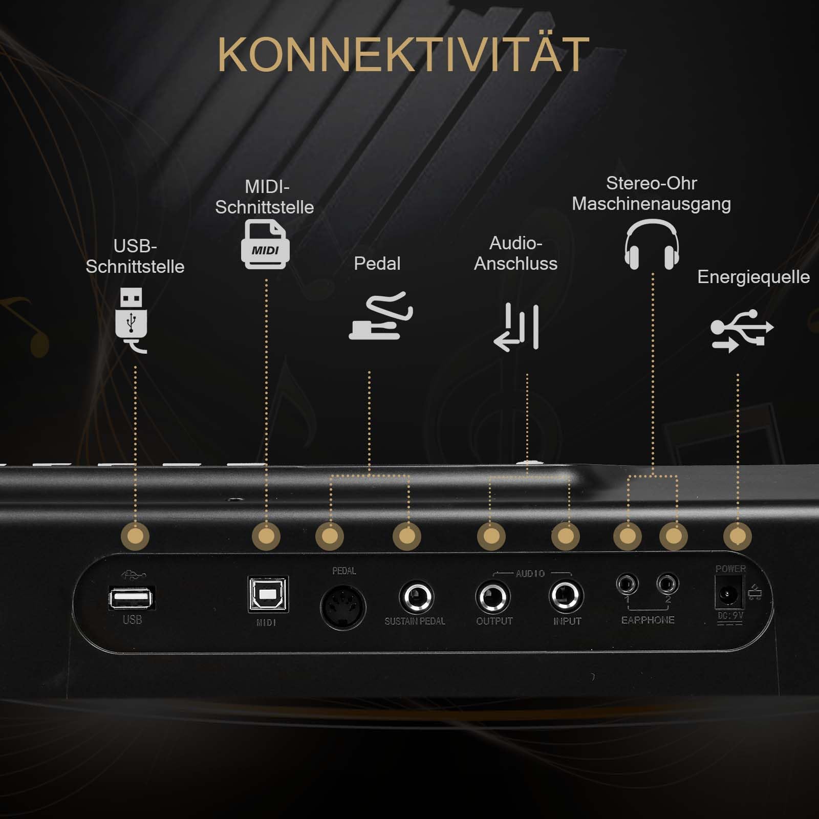 lalaho-e-piano-88-tasten-halbgewichtet-digitalpiano-schwarz-x-st-nder image 5