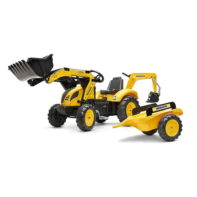 falk-komatsu-trettraktor-mit-bagger-anh-nger-3-7-j image 1