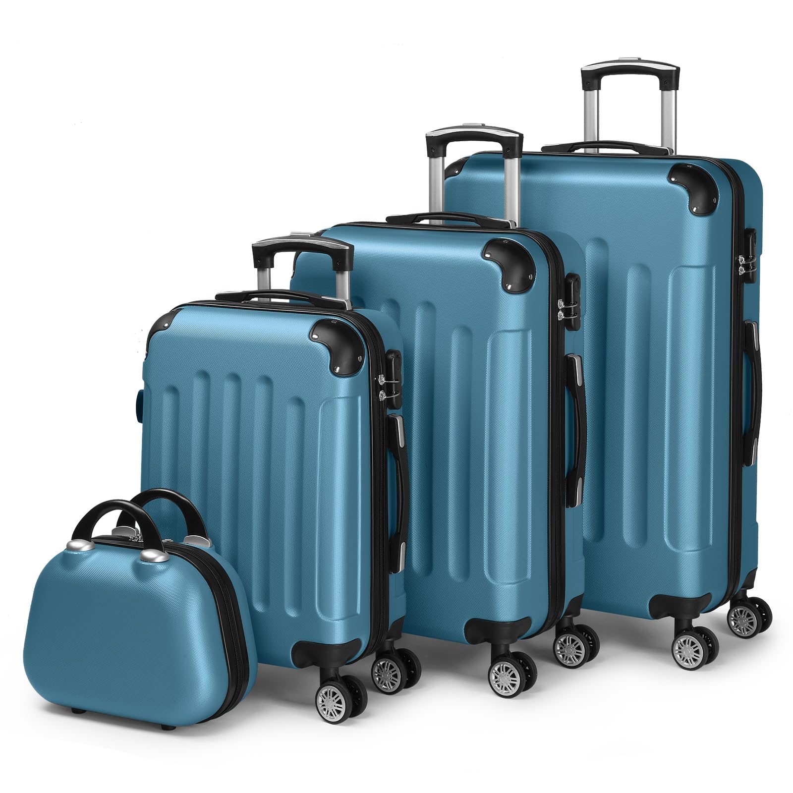 lalaho-kofferset-4-teilig-hartschale-koffer-navyblau-4tlg-mit-rollen image 1