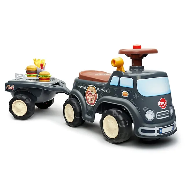 falk-food-truck-rutschauto-mit-anh-nger-ab-1-jahr image 1