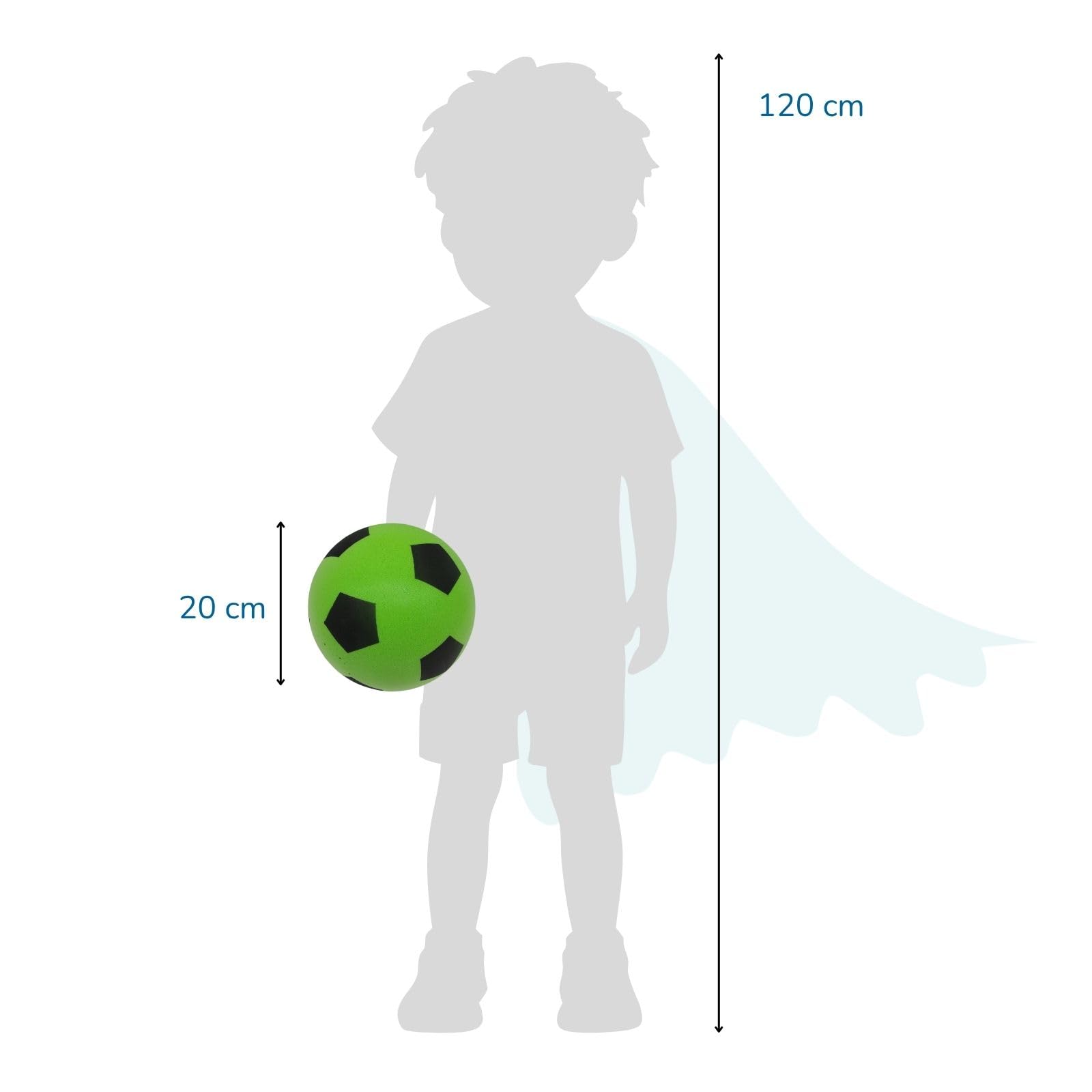 alldoro-outdoor-spielzeug-soft-fu-ball-20-cm-gr-n image 7