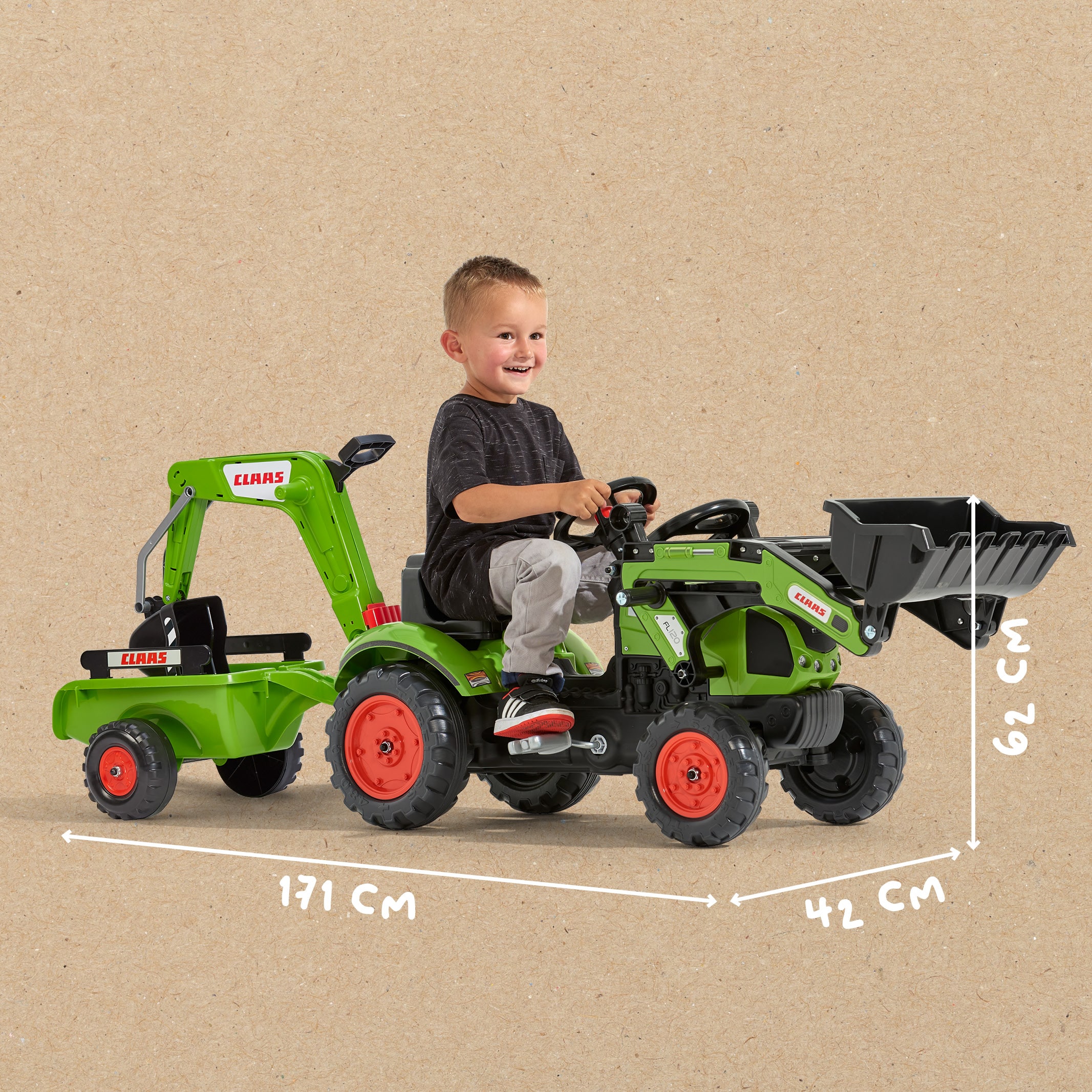 falk-claas-arion-410-trettraktor-mit-bagger-2-5-jahre image 5