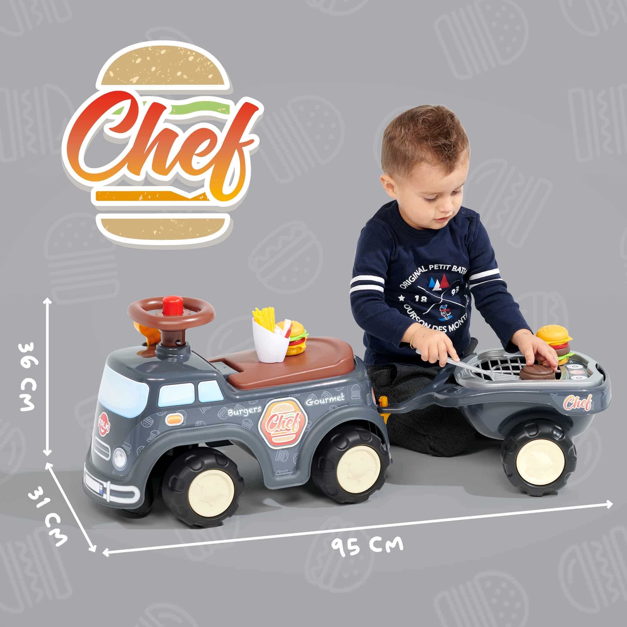 falk-food-truck-rutschauto-mit-anh-nger-ab-1-jahr image 5