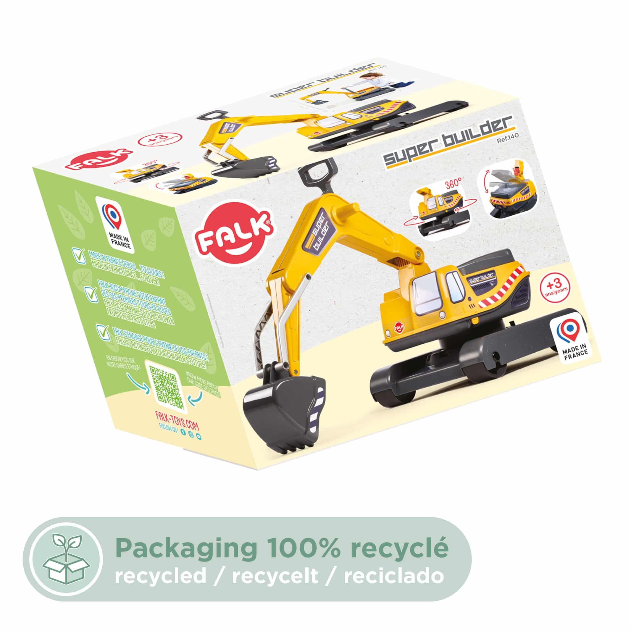 falk-super-builder-sitzbagger-kinderbagger-360-ab-3-jahre image 6