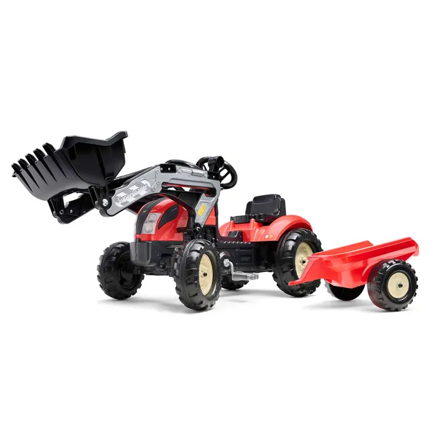 falk-kiddy-farm-tretbagger-mit-anh-nger-schaufel image 1