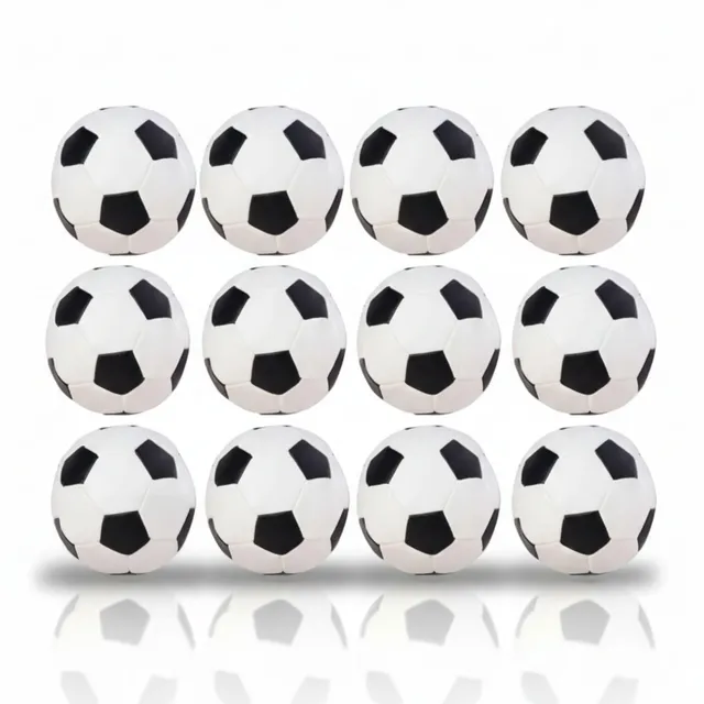 alldoro-softball-12er-set-schaumstoffball-schwarz-wei-10-cm image 1