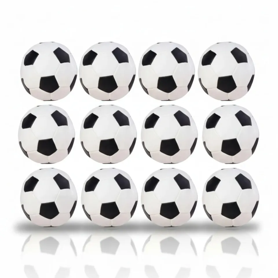 alldoro-softball-12er-set-schaumstoffball-schwarz-wei-10-cm image 1
