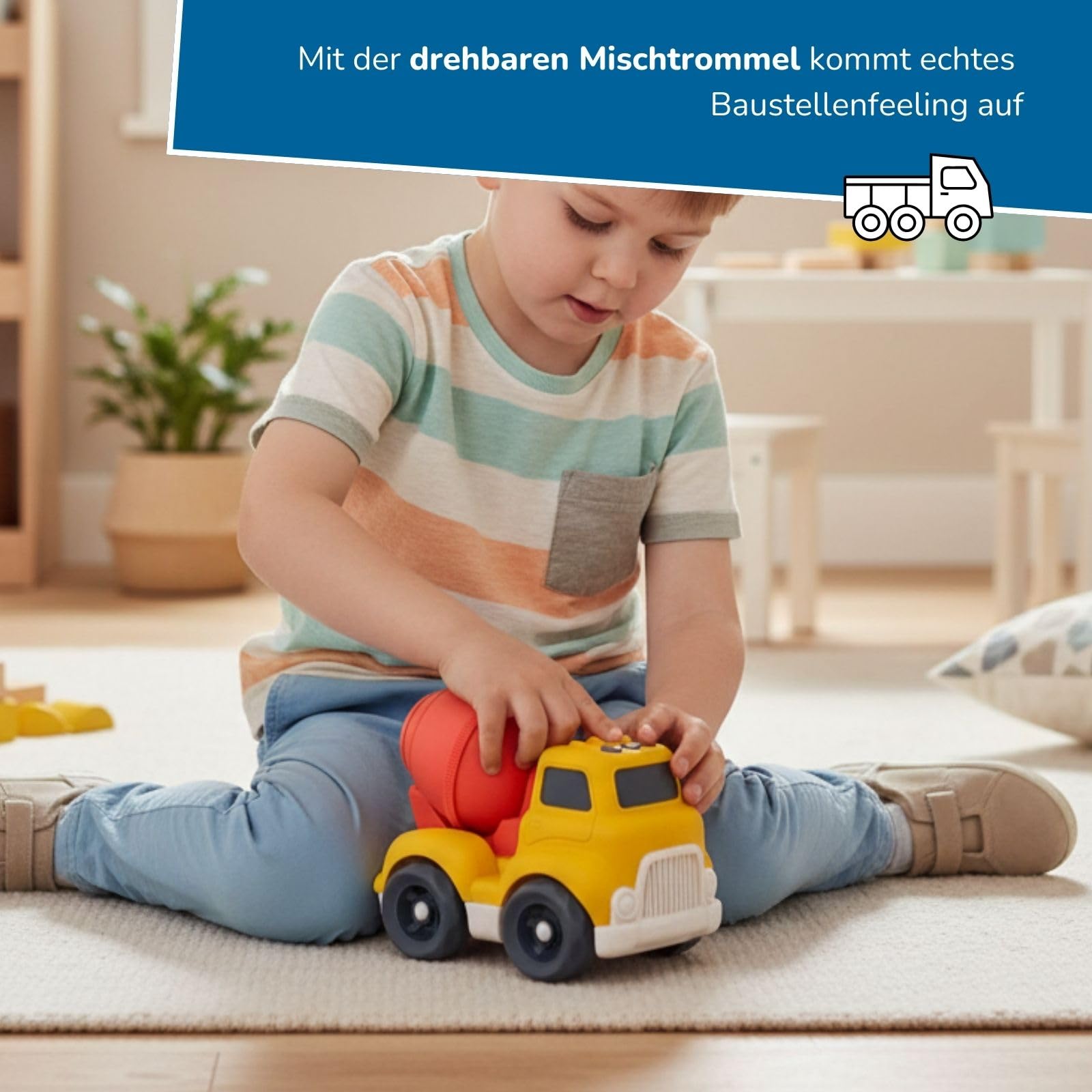alldoro-lernen-besch-ftigung-betonmischer-spielauto-drehbare-trommel-ab-1-jahr image 6
