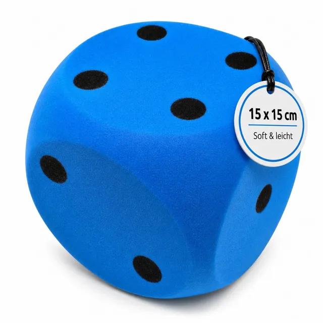 alldoro-xxl-spiele-soft-w-rfel-15-cm-blau-1-st-ck image 1