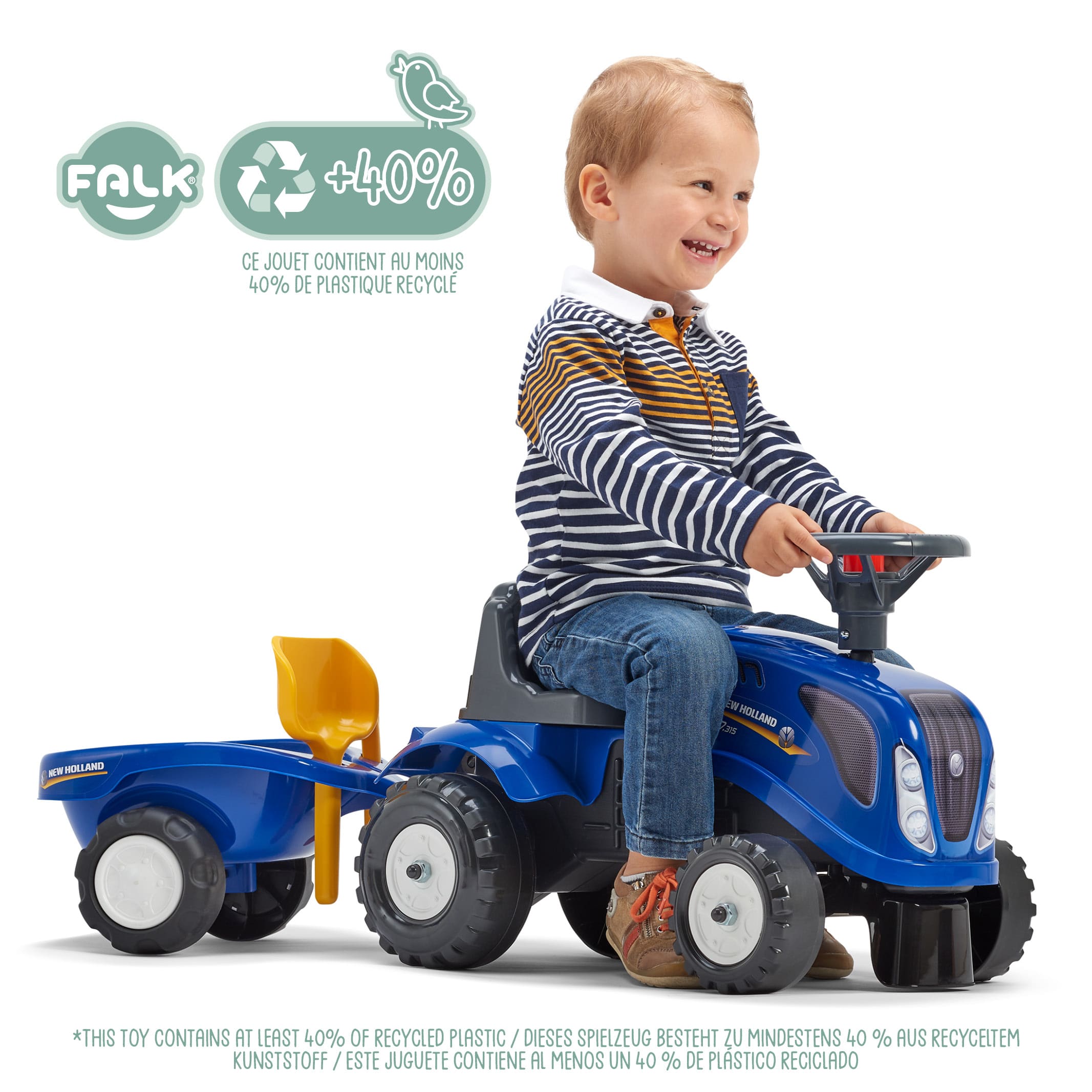falk-new-holland-rutschauto-mit-anh-nger-ab-12-monaten image 2