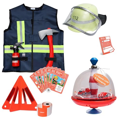 alldoro-feuerwehr-spielset-mit-brummkreisel-kost-mset-9-tlg image 2