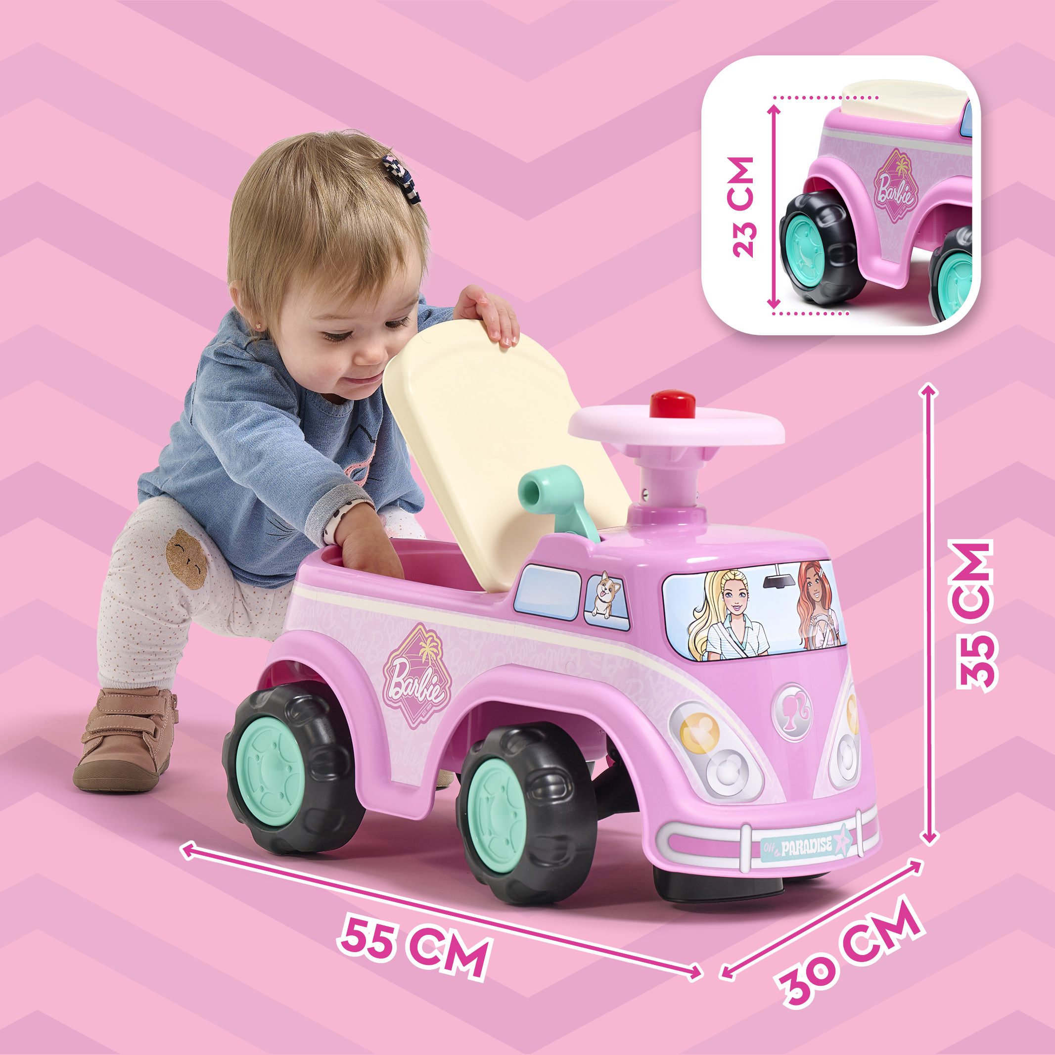 falk-porteurs-minivan-barbie-baby-rutscher-rosa image 4