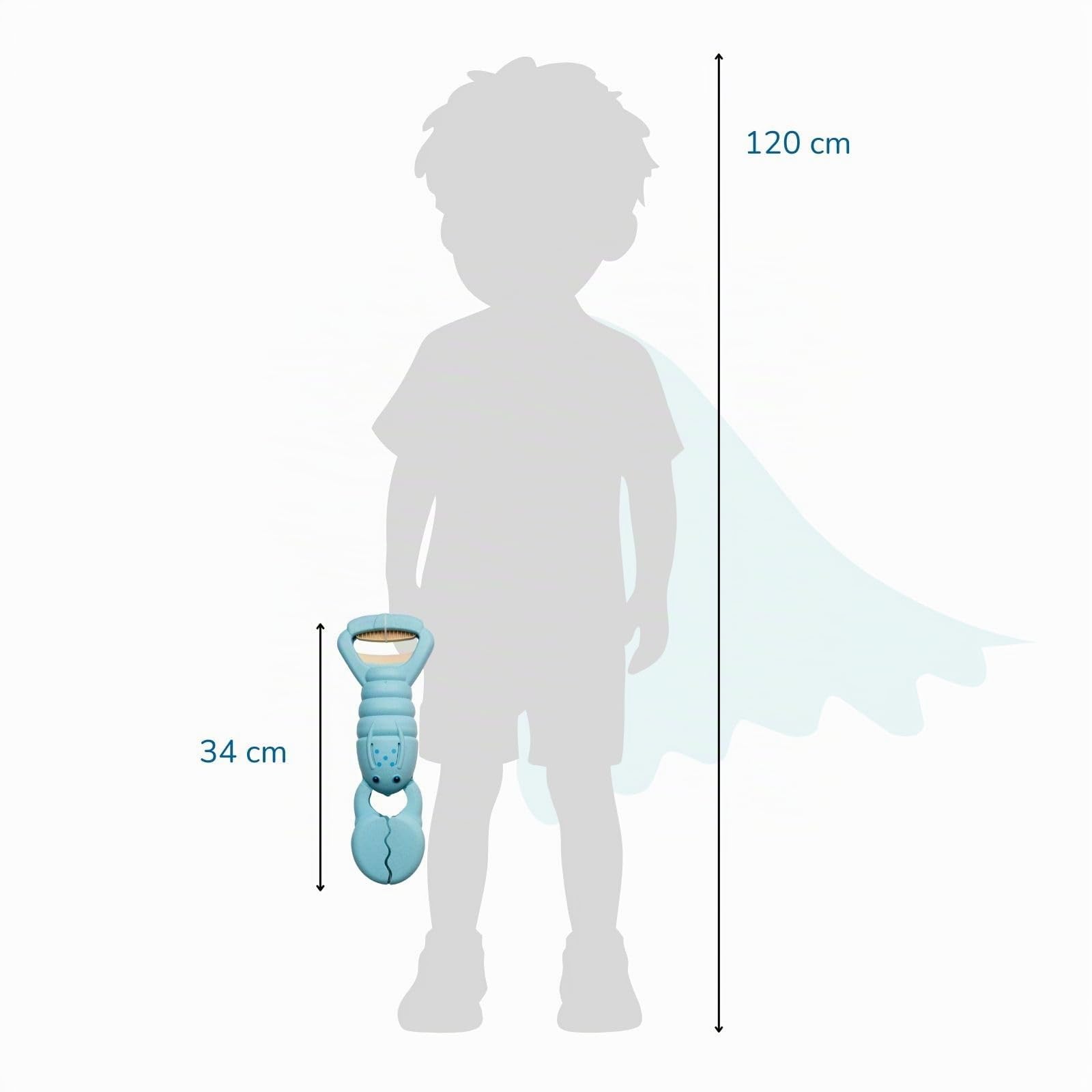alldoro-outdoor-sandgreifer-hummer-schaufel-hellblau-34-cm-ab-3j image 7