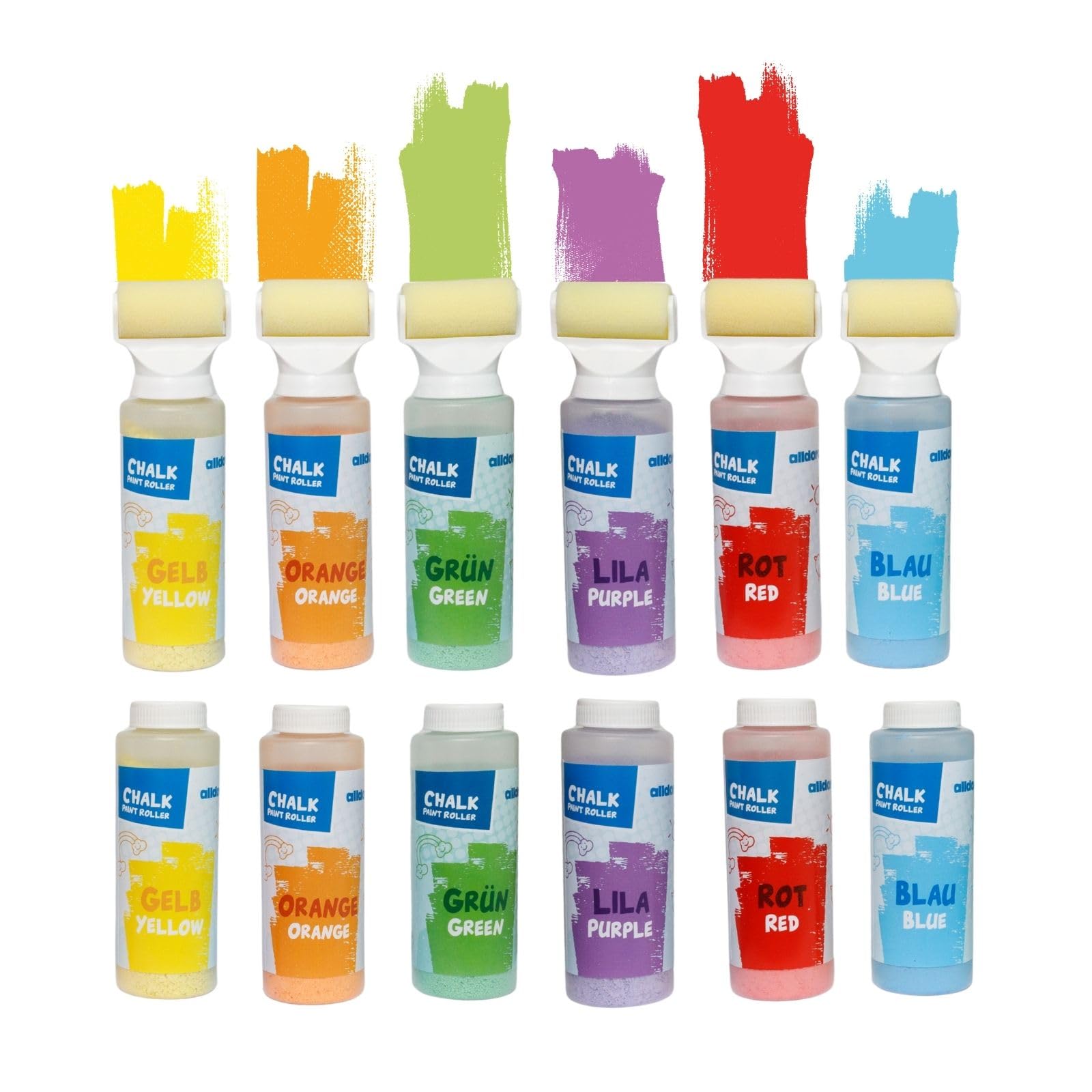 alldoro-lernen-besch-ftigung-stra-enmalkreide-roller-12er-set-6-farben image 1