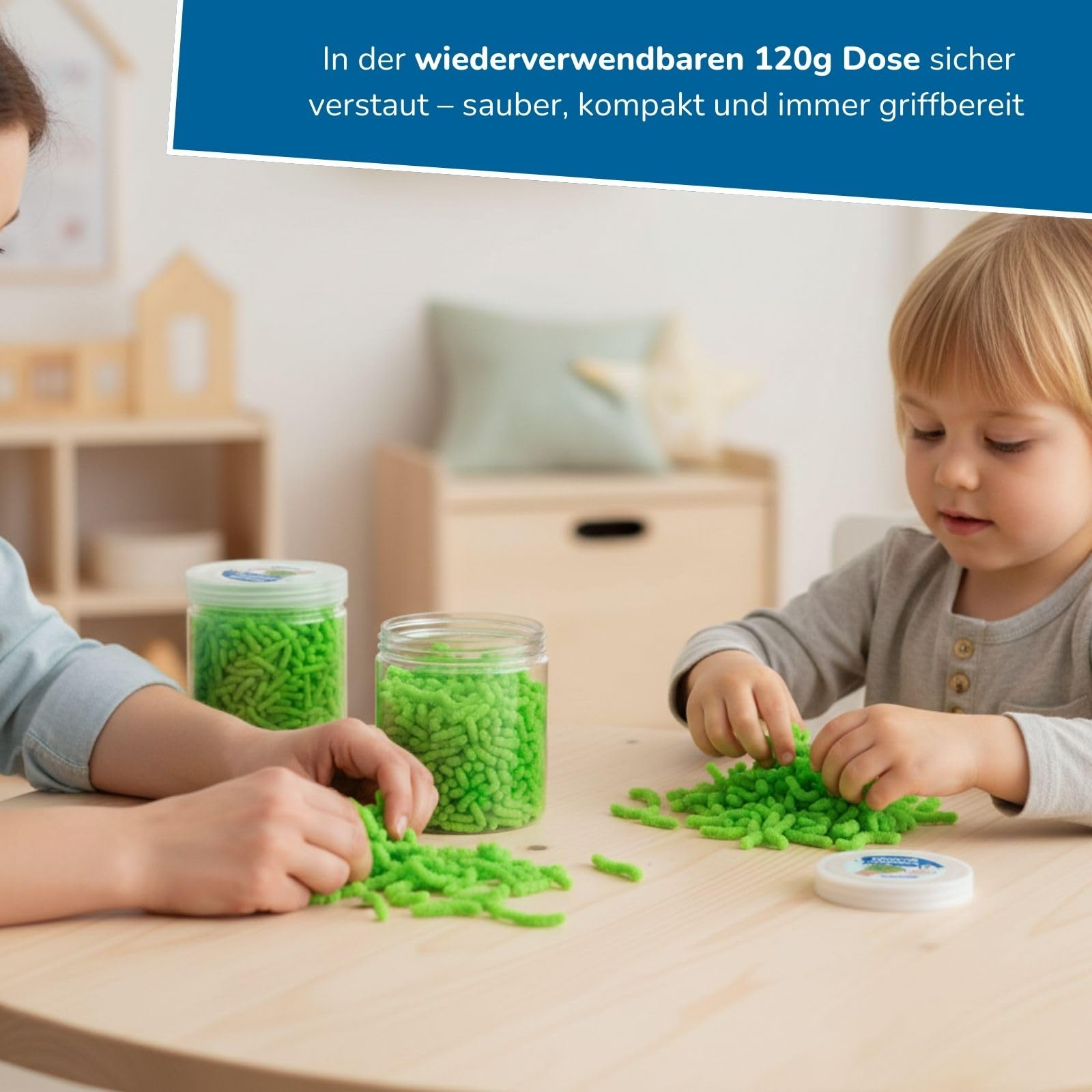 alldoro-squishy-worms-anti-stress-spielzeug-3er-set-gr-n-120-g image 5