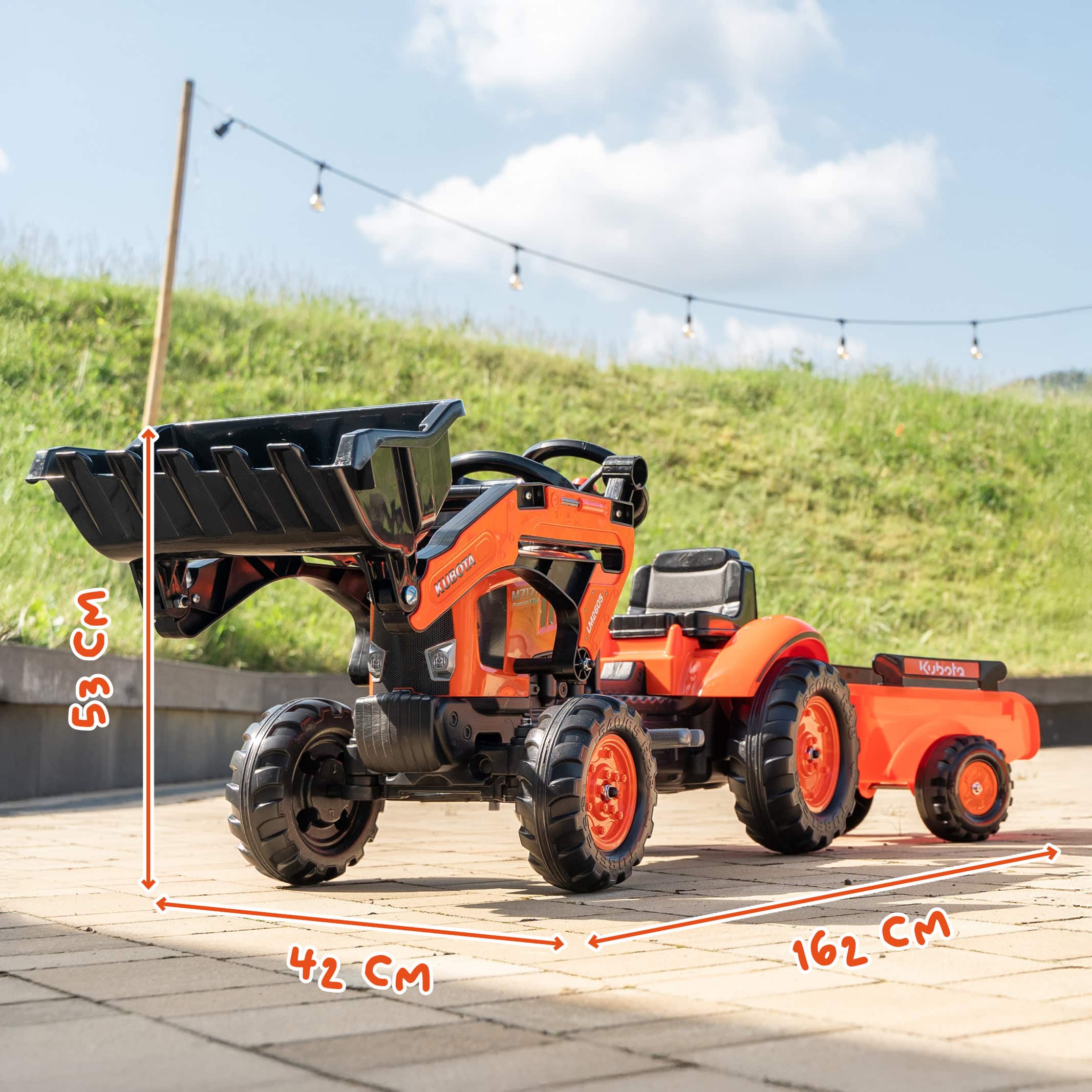 falk-kubota-m7171-tretbagger-trettraktor-mit-anh-nger-2-5-j image 5