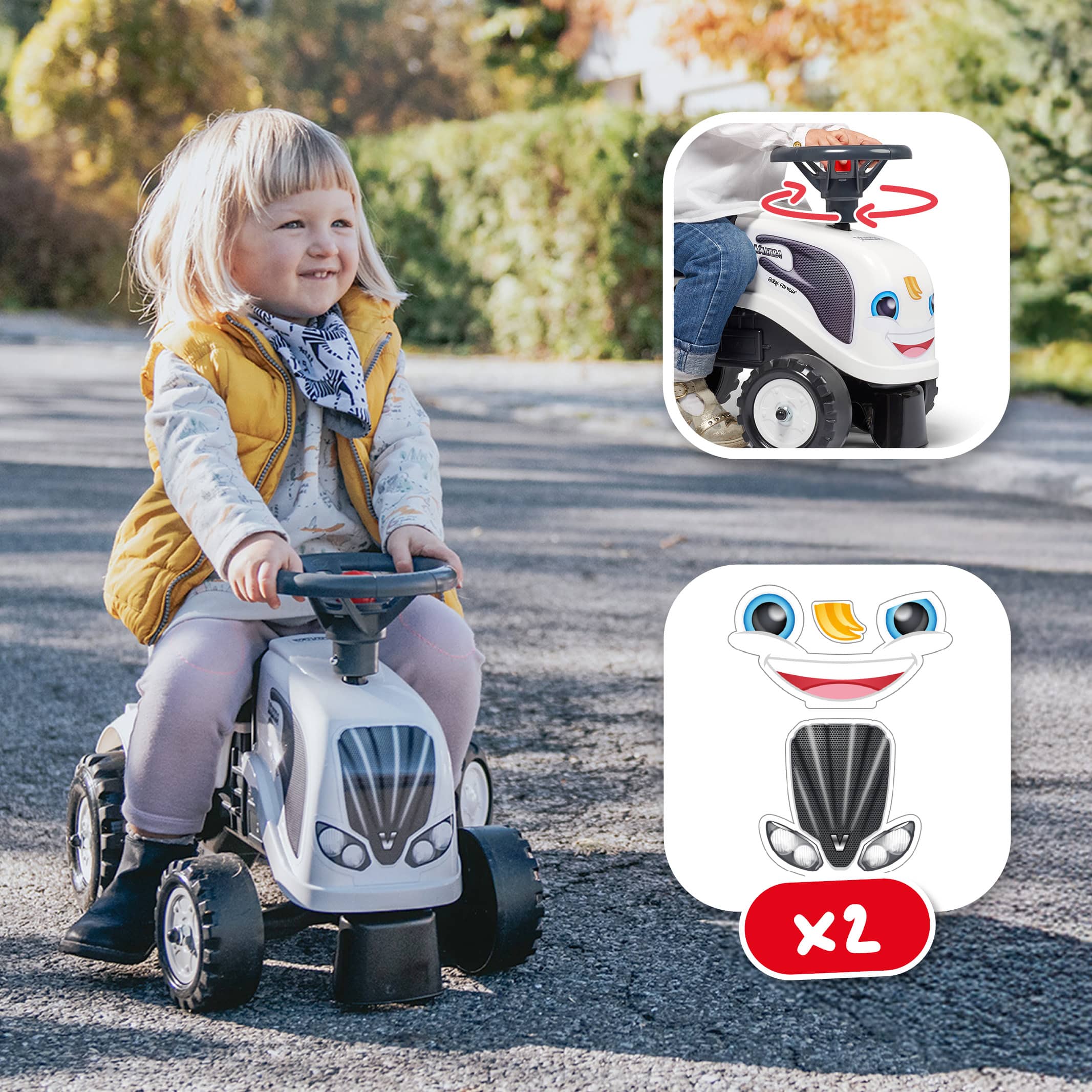 falk-valtra-rutschauto-mit-anh-nger-schaufel-ab-1-jahr image 3
