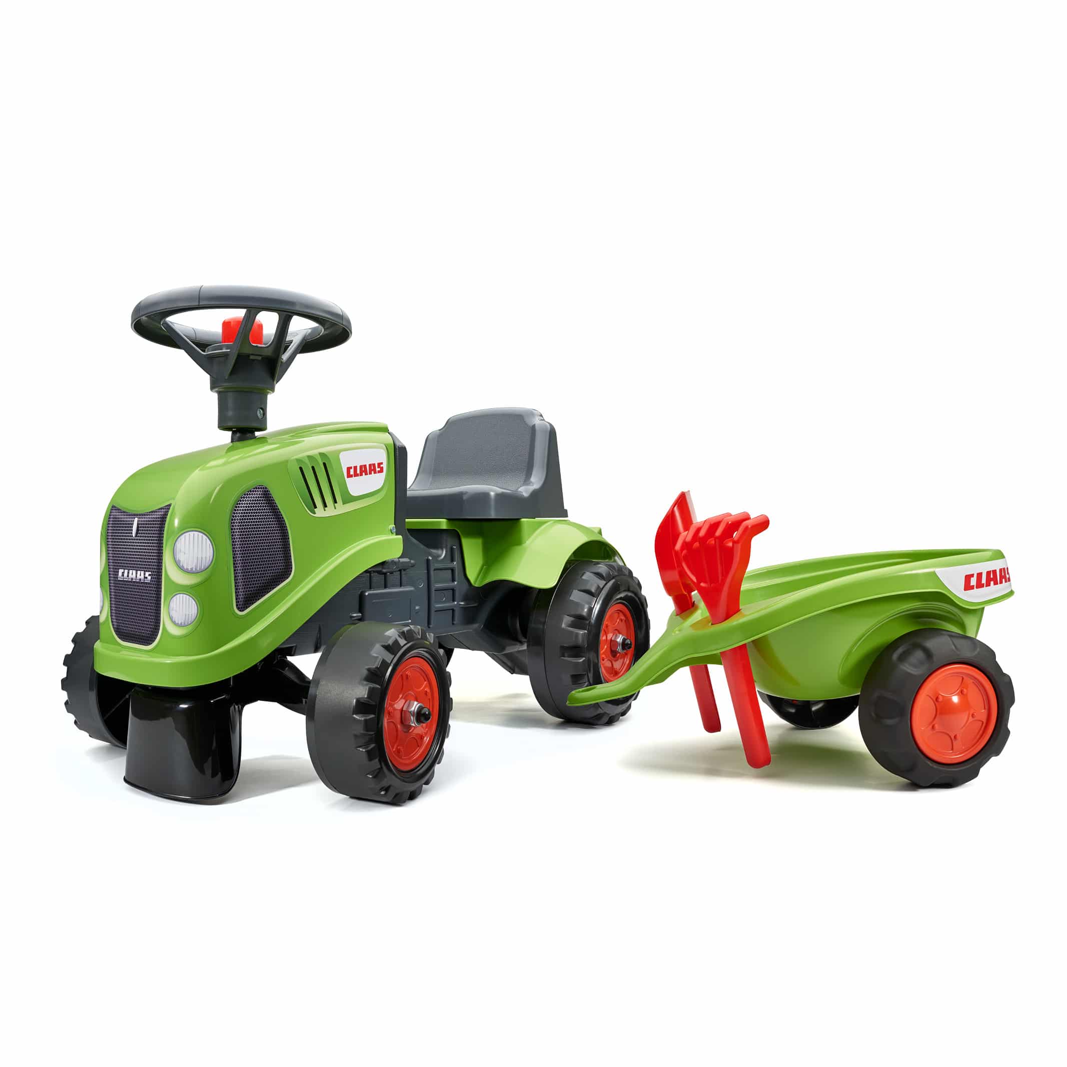 falk-porteurs-claas-traktor-rutscher-mit-anh-nger-ab-1-jahr image 1