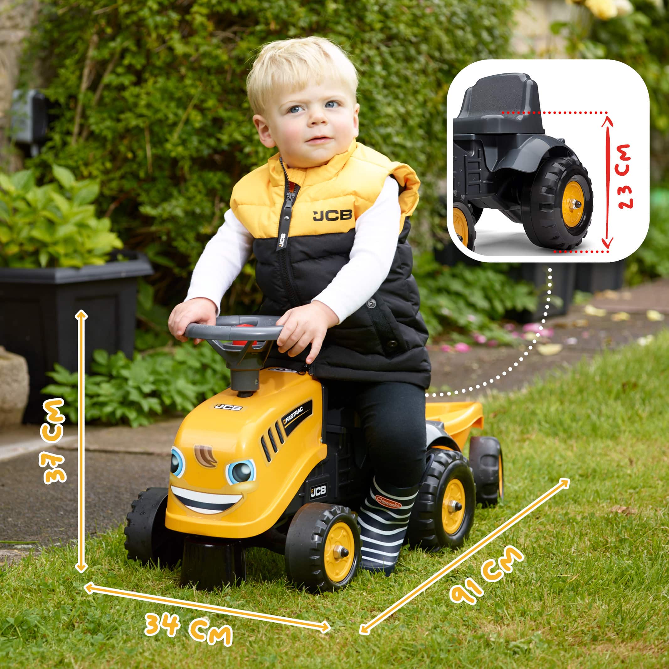 falk-jcb-rutsch-traktor-anh-nger-schaufel-rechen-ab-12-monate image 5