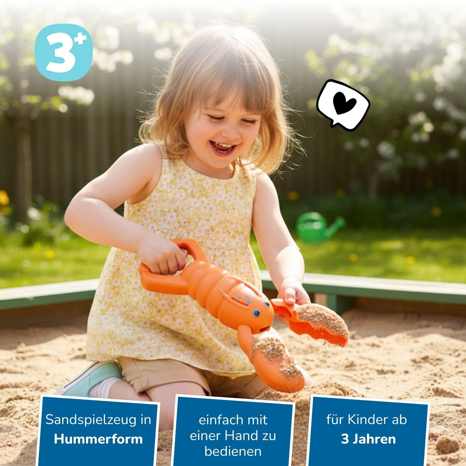 alldoro-outdoor-spielzeug-sandgreifer-hummer-orange-34-cm image 2