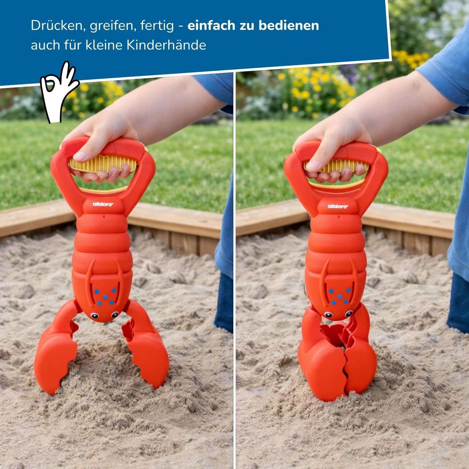alldoro-outdoor-sandgreifer-hummer-schaufel-rot-34-cm-ab-3-j image 6