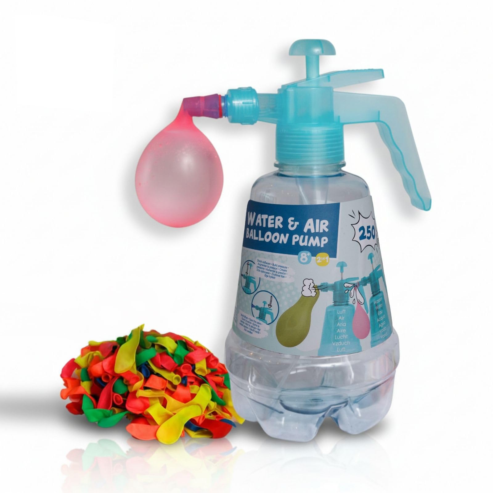 alldoro-2in1-wasserbomben-pumpe-mit-250-ballons image 1