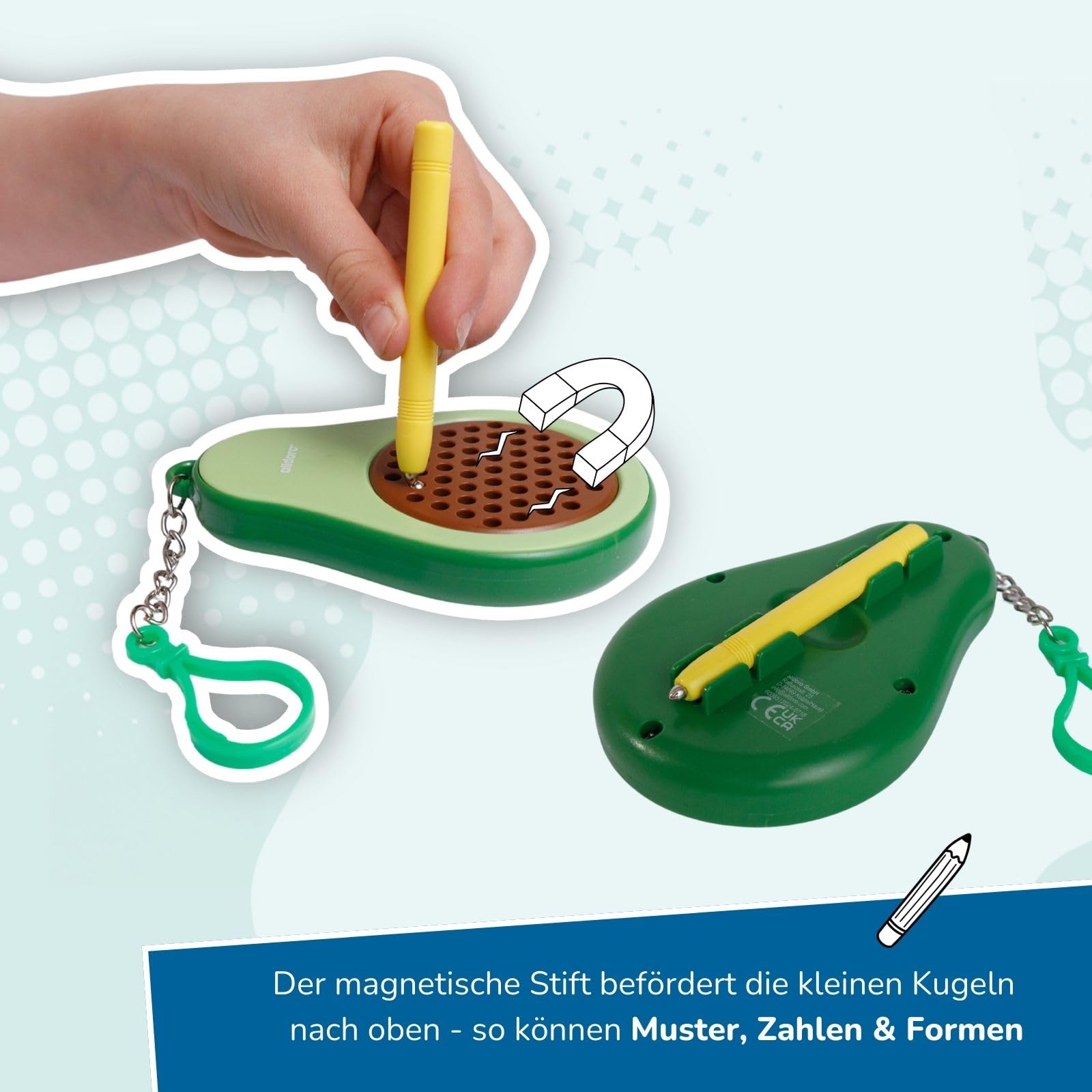 alldoro-motorikspielzeug-mini-magnetspiel-24er-avocado-ananas image 3