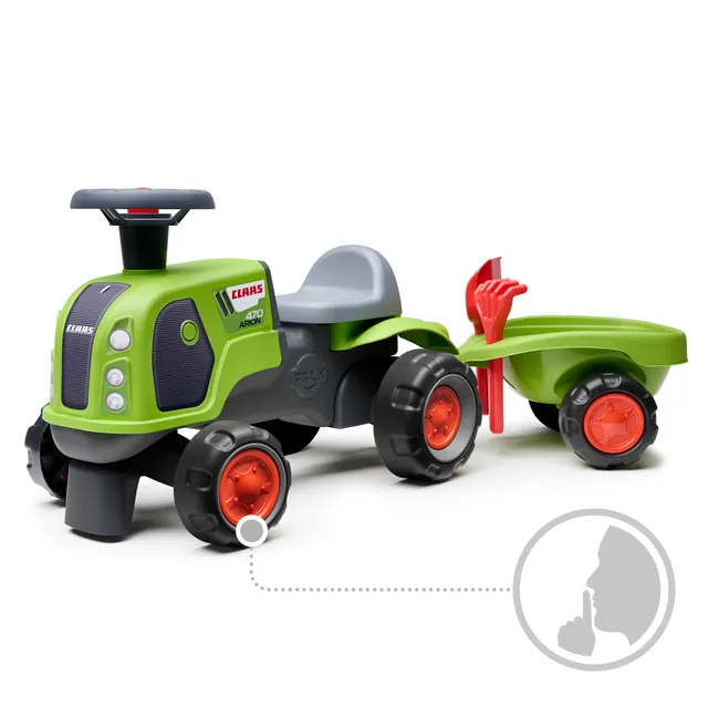 falk-rutschauto-traktor-claas-anh-nger-leise-r-der-12m image 1