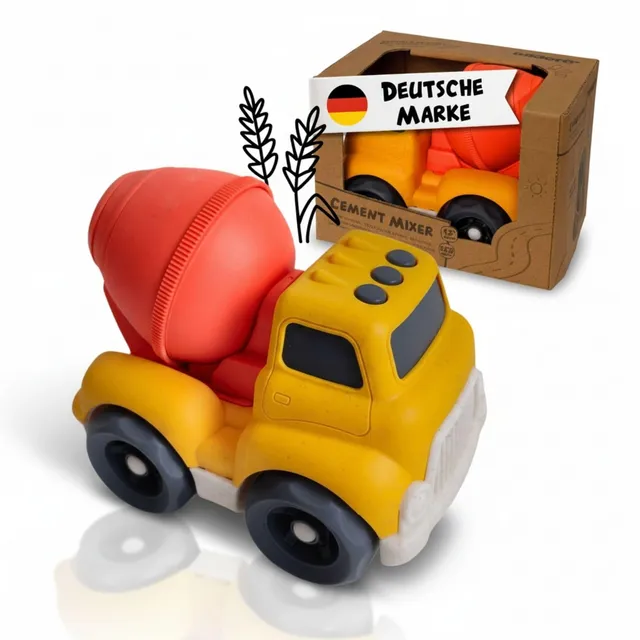 alldoro-lernen-besch-ftigung-betonmischer-spielauto-drehbare-trommel-ab-1-jahr image 1