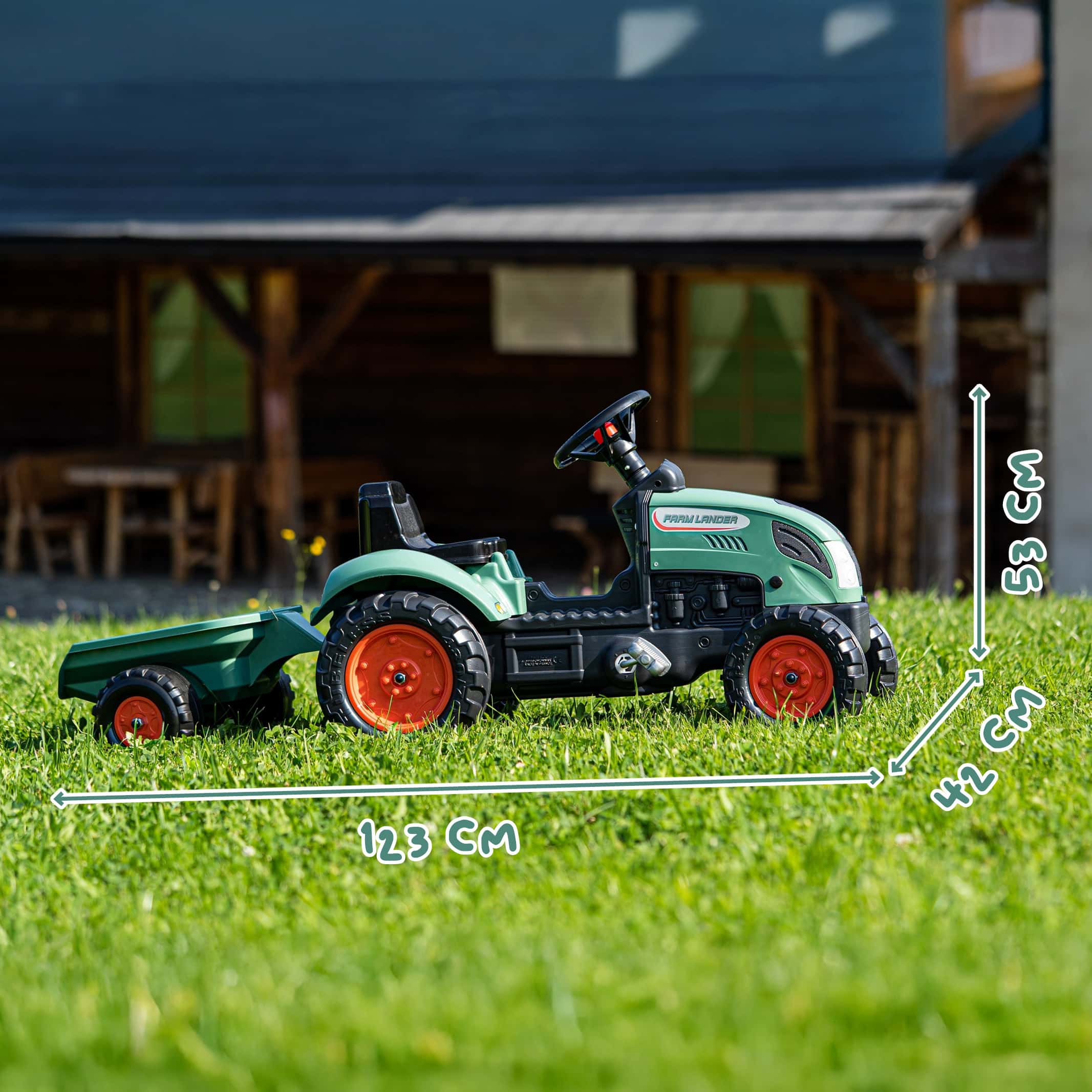 falk-farm-lander-trettraktor-mit-anh-nger-2-5-jahre image 5
