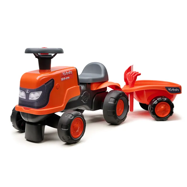 falk-kubota-baby-rutscher-leise-r-der-mit-anh-nger-ab-1-jahr image 1