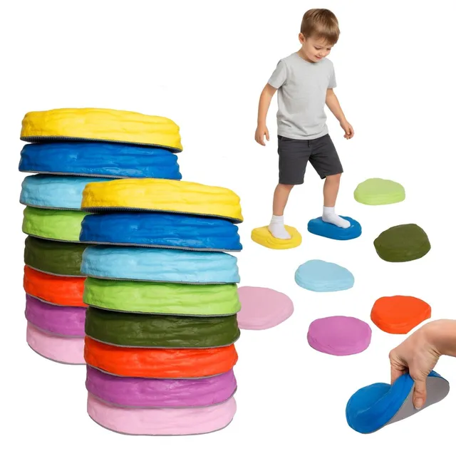 alldoro-motorikspielzeug-soft-balanciersteine-16er-set-8-farben image 1