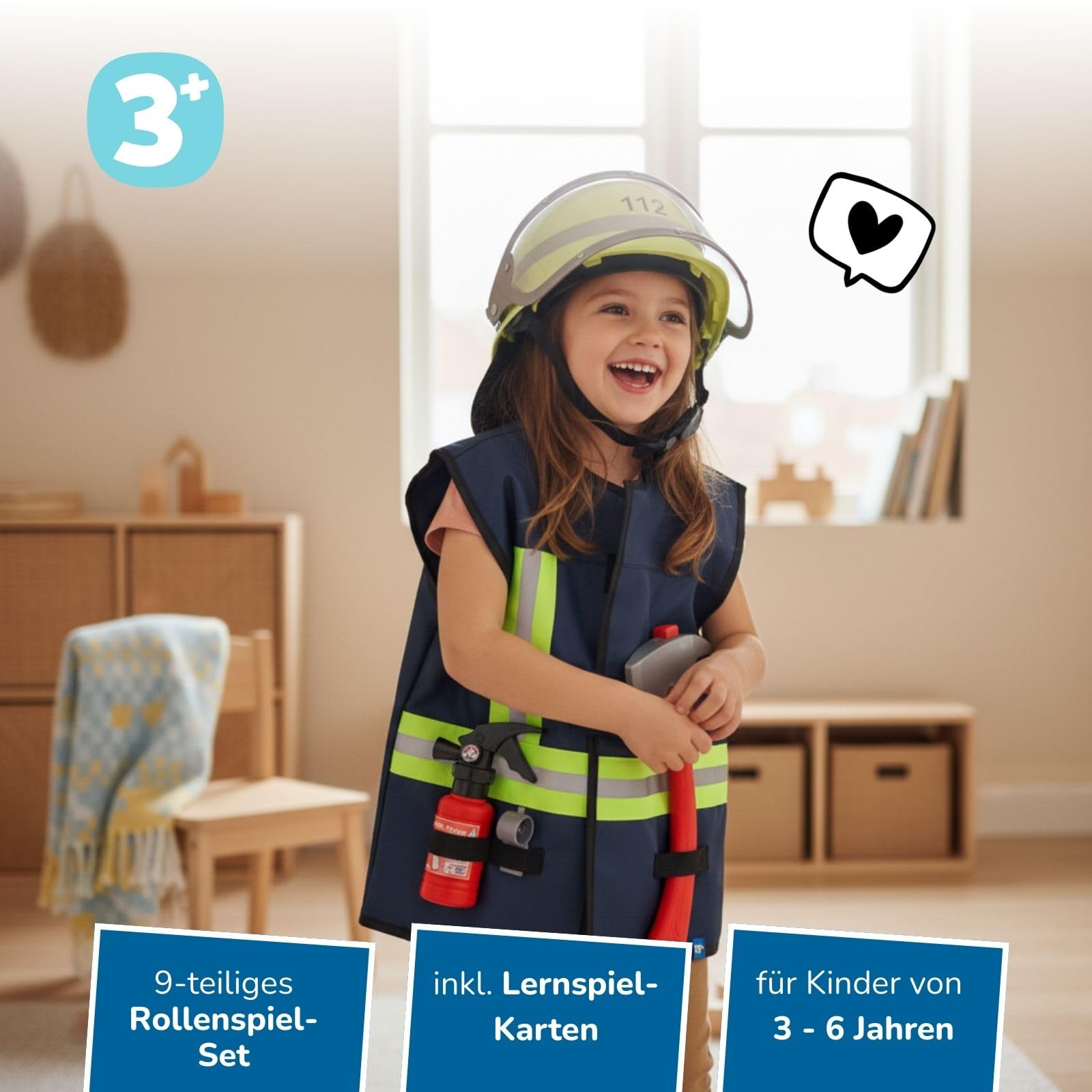 alldoro-feuerwehr-rollenspielset-kost-m-f-r-kinder-ab-3-jahren image 2