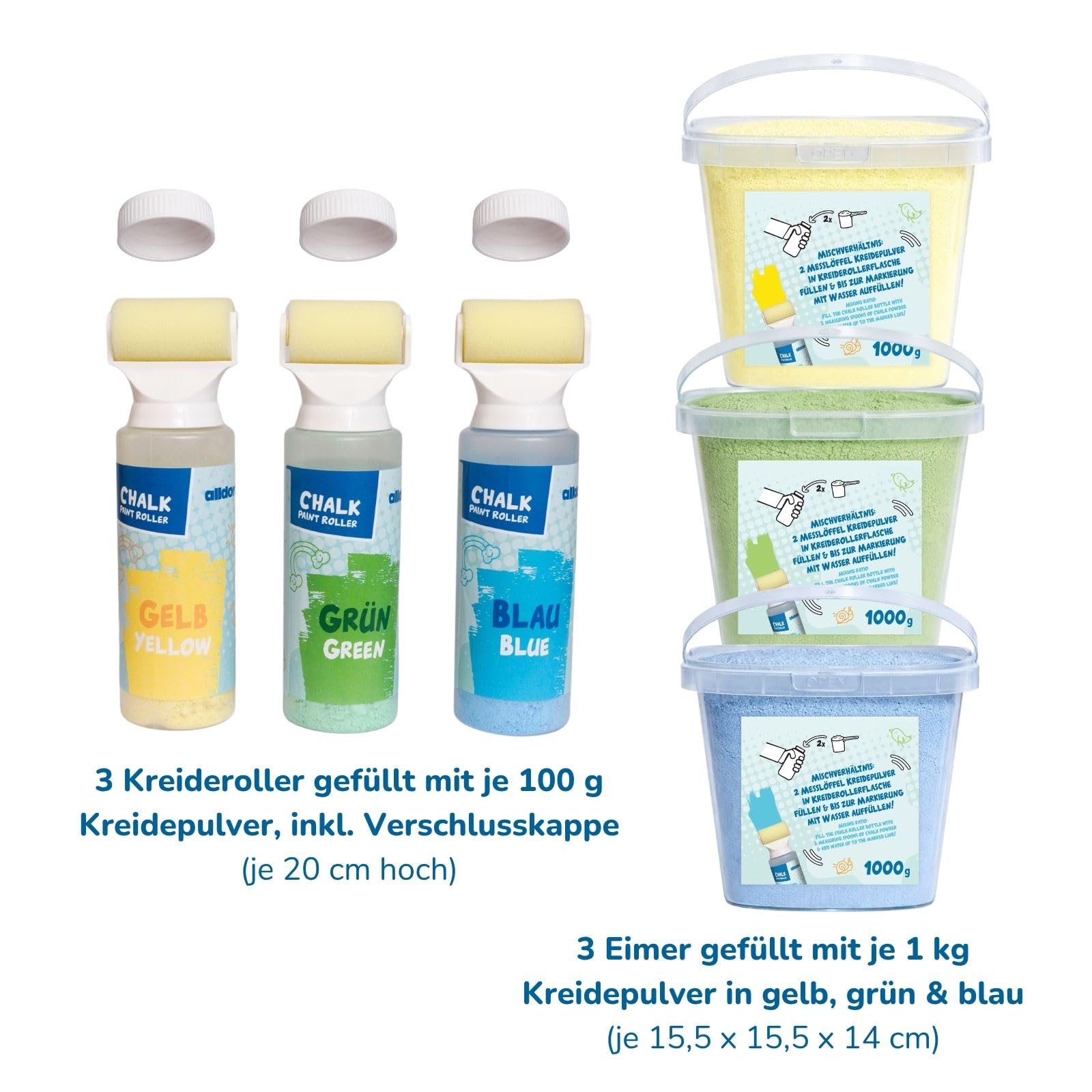 alldoro-stra-enmalkreide-roller-3er-set-malkreide-gelb-gr-n-blau-1000-g image 8