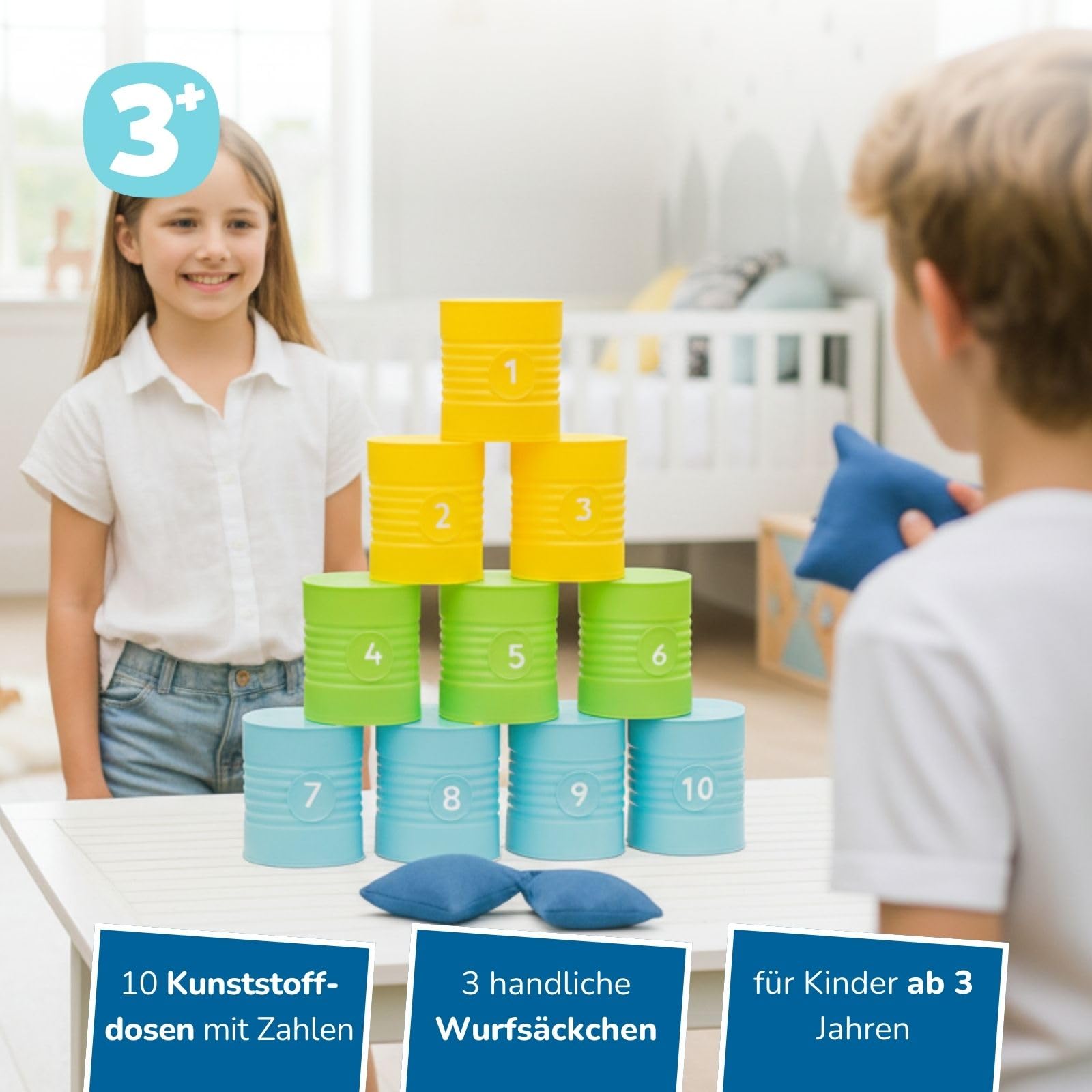 alldoro-dosenwerfen-spiel-10-dosen-3-s-ckchen-ab-3-jahren image 2