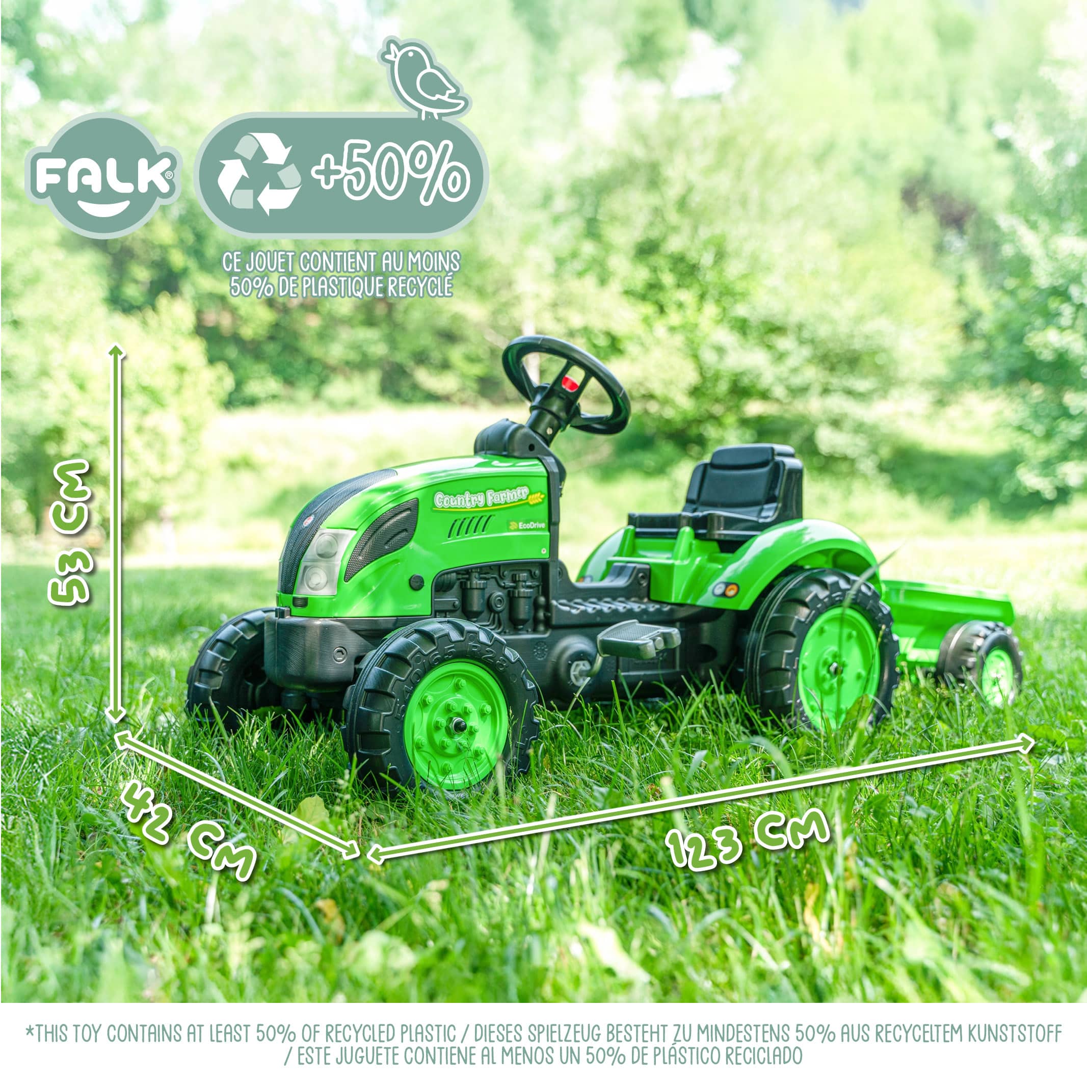 falk-country-farmer-trettraktor-mit-anh-nger-2-5-j-2 image 4
