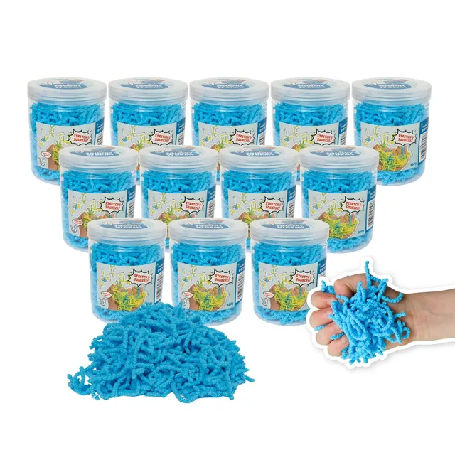 alldoro-squishy-worms-anti-stress-spielzeug-12er-set-blau-120-g image 1