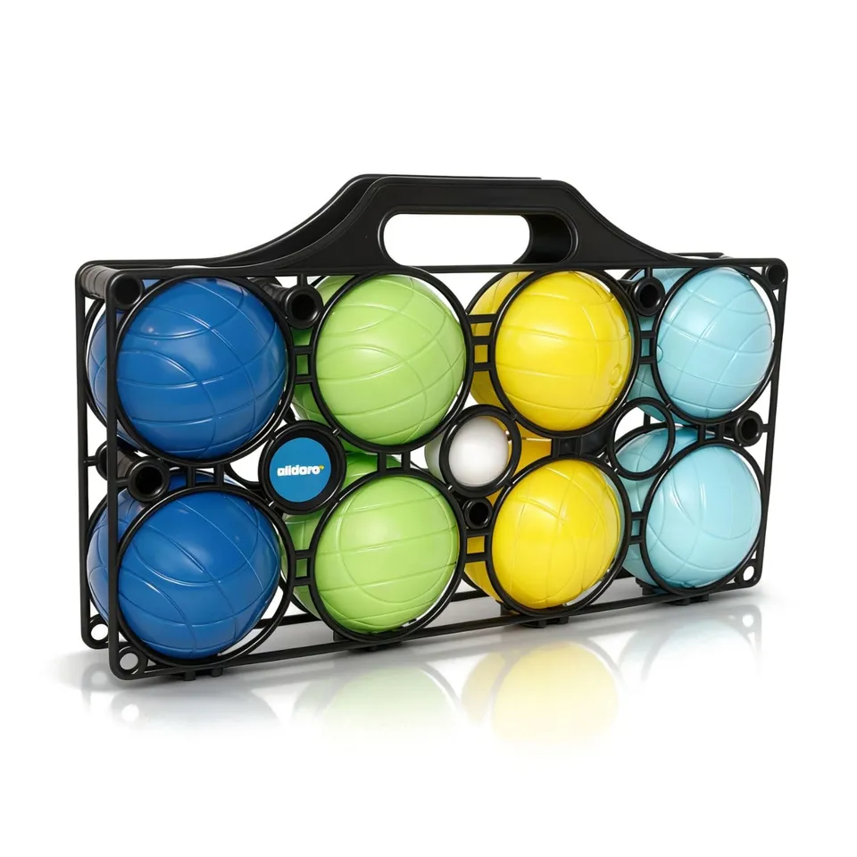 alldoro-boccia-spiel-boule-set-8-kugeln-korb-ab-3-jahren image 1
